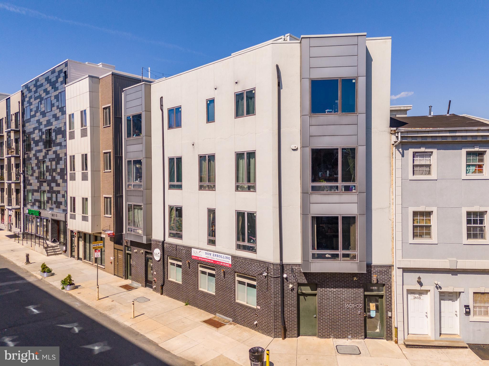 Welcome to 1605 Ridge — a 6.69% CAP, boutique multifamily property sited at the prominent Ridge & Parrish corner intersection (at 16th Street) in the booming Francisville submarket of Philadelphia, Pennsylvania. Spanning 3 property widths (1601-03-05) with soft corner exposure, The Property commands a strong presence on the Francisville streetscape with a brick-clad base and bay windows above. Throughout its operating history, there has been little-to-no vacancy in the building — a testament to the quality of construction, location and spatial quality of the asset. On the ground floor, a neighborhood daycare operates the commercial space, having just exercised their 5-year NNN lease renewal option. Upstairs, there are five (5) oversized apartments, each with unique layouts: one (1) studio, three (3) 2bd x 2ba units and one (1) 3bd x 2ba unit. New Ownership can add a 5th floor “as of right” based on the current zoning in place and increase the density/unit count. Private roofdecks feature prominently in 1601-5 Ridge with Center City skyline views from atop the 4th floor. Located in the Francisville submarket just outside of Downtown Philly, residents of this ±9,000 SF apartment building benefit from proximity to shops, breweries, cafes, grocers, restaurants and multimodal transport options — placing the entire city within reach of 1601-5 Ridge. Invest in a Top-10 USA MSA with the acquisition of 1605 Ridge. Real estate investment demand is largely driven by Philly’s relative affordability as compared to its pricier neighbors to the north (New York, Boston) and south (Washington, D.C., Maryland, Virginia), with comparable lifestyle standards — connectivity, culture, cuisine and convenience in Greater Philadelphia rival the nation’s leading metros. Investment sales in the Francisville submarket have been surging, largely due to its desirability for young professionals seeking contemporary accommodations in new construction apartments just outside of the downtown urban core.
