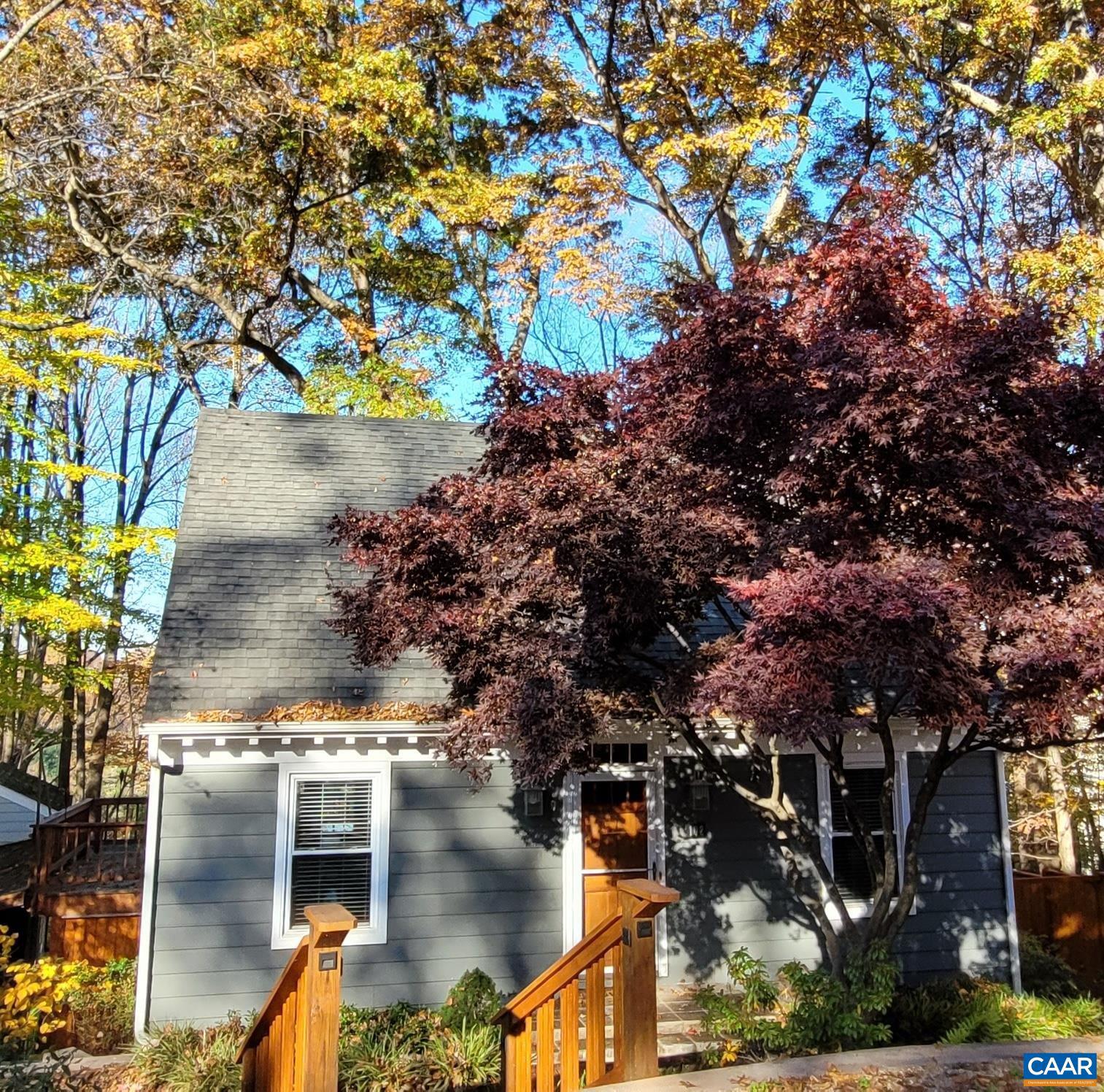 Charming and full of character, this beautifully maintained home in the desirable Willoughby neighborhood offers an unbeatable location?just minutes to UVA, Downtown Charlottesville, 5th Street Station, the hospital, and I-64. Professionally landscaped outdoor living spaces create a true retreat, from the serene, zen-inspired front yard to the expansive covered back deck and patio with ceiling fans?perfect for relaxing evenings and taking in stunning sunsets. Inside, the first floor features custom �-inch thick oak floors and ceramic tile. The gourmet kitchen and dining area have been thoughtfully remodeled with custom cabinetry and quality finishes, ideal for both everyday living and entertaining. The living room showcases a fireplace with new built-ins on either side and built-in surround sound speakers for an elevated experience. The home offers three updated full baths, including radiant heated floors on the second level for added comfort. The walkout basement provides a spacious family room with a gas fireplace, tiled floors, and French doors opening to the patio, along with a generous storage and laundry room complete with a mud sink. A true standout feature is the timber-frame auxiliary building?perfect for a studio,Fireplace in Basement,Fireplace in Living Room