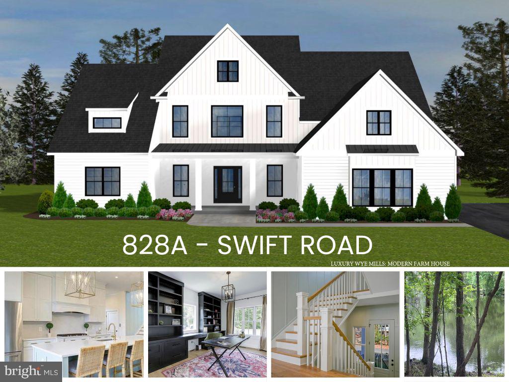 Discover the epitome of luxury at 828-A Swift Rd! This to-be-built coastal inspired colonial will sit on 2 prime WATERFRONT acres in northern Anne Arundel county!
The proposed Luxury Wye Mills model features an open concept with the convenience of single level living
as the primary suite and an additional bedroom with ensuite full bath along with laundry are all on the main
level! The gourmet kitchen with an oversized island adjoins the dining room and overlooks a large family
room with access via French sliders to a covered porch --- perfect for hosting family and friends! A huge walk-in pantry with coffee bar and a mudroom/powder room off of the garage complete the main level. The
upper level features 2 additional bedrooms with ensuite bathrooms and walk-in closets. The basement
offers a finished rec area with the option of adding 2 additional bedrooms and a full bathroom and/or
finishing additional living space to create the theater room/home gym, etc of your dreams. All of this with
over 130' of water frontage along the headwaters of the Magothy River (known as Nannys Branch/Cockey
Creek). With an estimated 1' to 2' MLW, this is a kayaker/paddle boarder's paradise! Builder is offering
$10,000 towards options with use of preferred lender and title companies. HARDI-PLANK SIDING IS
STANDARD! CO-PERM FINANCING REQUIRED - 100% VA CO-PERM OPTIONS AVAILABLE - BUILDER'S
PREFERRED LENDER HAS GREAT RATES & A SPECIAL 5% DOWN NO PMI LOAN PROGRAM FOR BUYERS IN CERTAIN MEDICAL & PROFESSIONAL FIELDS! 
PLEASE NOTE: Photos are representative of builder's work and show previously completed custom homes with options/upgrades. Buyer must be pre approved for construction to permanent financing before meeting with builder and touring homes that are under construction. **PLEASE DO NOT SHOW WITHOUT AN
APPOINTMENT**