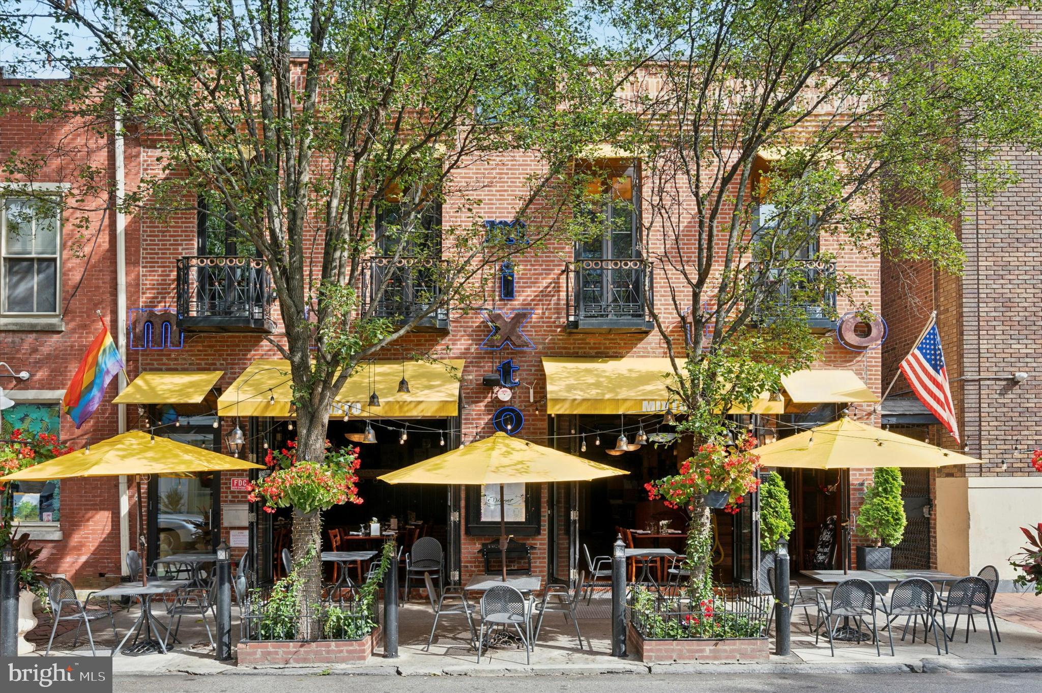 Seize a rare opportunity to own a fully operational and well-established restaurant and property in one of Philadelphia’s most vibrant neighborhoods. Located at 1141-1143 Pine Street in the heart of Washington Square West, Mixto is a beloved Latin-American restaurant offering an iconic dining experience. This dual-storefront property is ideally situated in a high-traffic area just steps from Center City, along a bustling corridor known for its dining, retail, and entertainment options. The location is highly walkable and surrounded by a lively mix of residential and commercial properties, just blocks from major hospitals, Jefferson University, and Rittenhouse Square.

The building beautifully blends historic Philadelphia charm with modern amenities, featuring a classic brick exterior, large windows, and an inviting curb appeal. Inside, original architectural details complement updated restaurant facilities, including two levels of seating, a spacious bar, a fully equipped commercial kitchen, and ample storage. The vibrant Latin-inspired decor provides a turnkey opportunity for continuing Mixto’s established brand or reimagining the space for a new concept.

Guests can enjoy both indoor and outdoor dining, a highly desirable feature in Philadelphia’s thriving restaurant scene. With its strong reputation for authentic Latin-American cuisine and lively atmosphere, Mixto boasts a loyal clientele and strong local presence. Whether you’re an experienced restaurateur or an investor seeking a dynamic commercial property, this offering presents significant potential in one of the city’s most sought-after neighborhoods. With its unbeatable location, established reputation, and stunning building, this is an exceptional opportunity to own a landmark restaurant in the heart of Washington Square West.