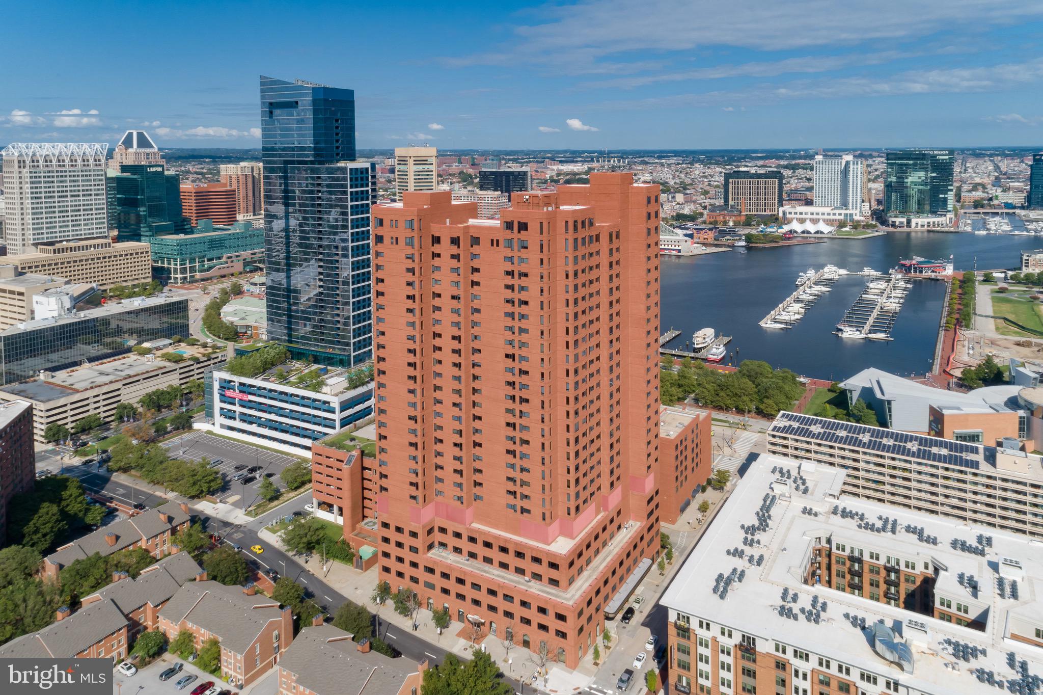This beautifully designed two-bedroom, two-bath residence is now available at The Towers at Harbor Court. The thoughtful floor plan offers comfortable living spaces, a spacious living room with custom built-in cabinetry, and spectacular views of the water, city skyline, and both Ravens and Orioles stadiums.

Building amenities include 24-hour front desk and doorman assistance, an elegant board/ party room for entertaining, one deeded garage parking space, and one deeded storage unit. Guest suites are also available for rent, providing convenient accommodations for visiting family and friends.

Unit has been slightly modified from original floor plan.