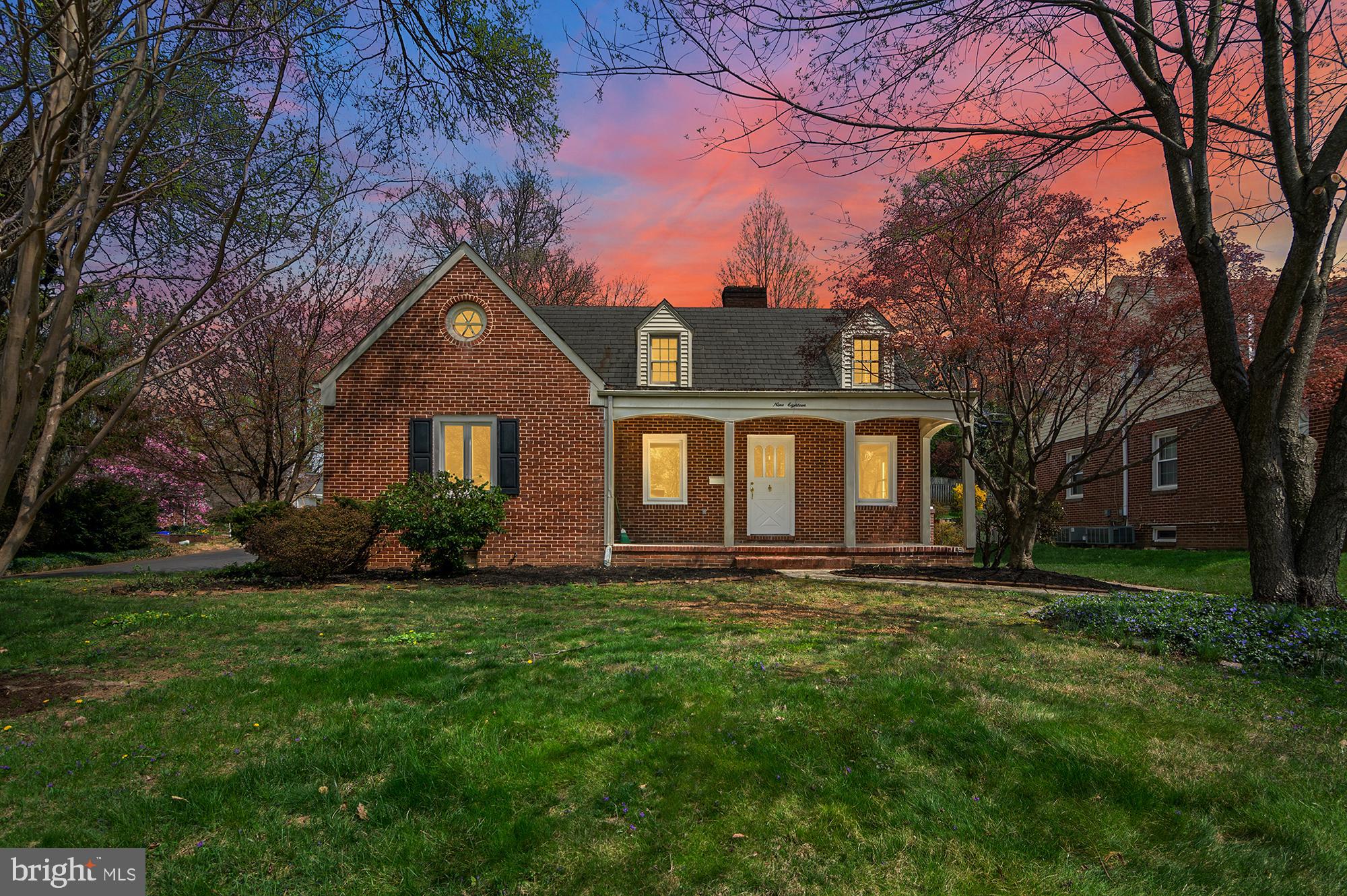 Masterfully renovated yet keeping historic charm. This corner lot has it all, 3.5 renovated bathrooms, living space on each level.  Huge gourmet kitchen, tons of natural light throughout the house.  Small walk to County Club of Maryland.  Refinished original hardwood floors.  Stone front porch.  2 wood burning fireplaces.  Brand new dual high efficiency HVAC systems.  Very quiet and private street.