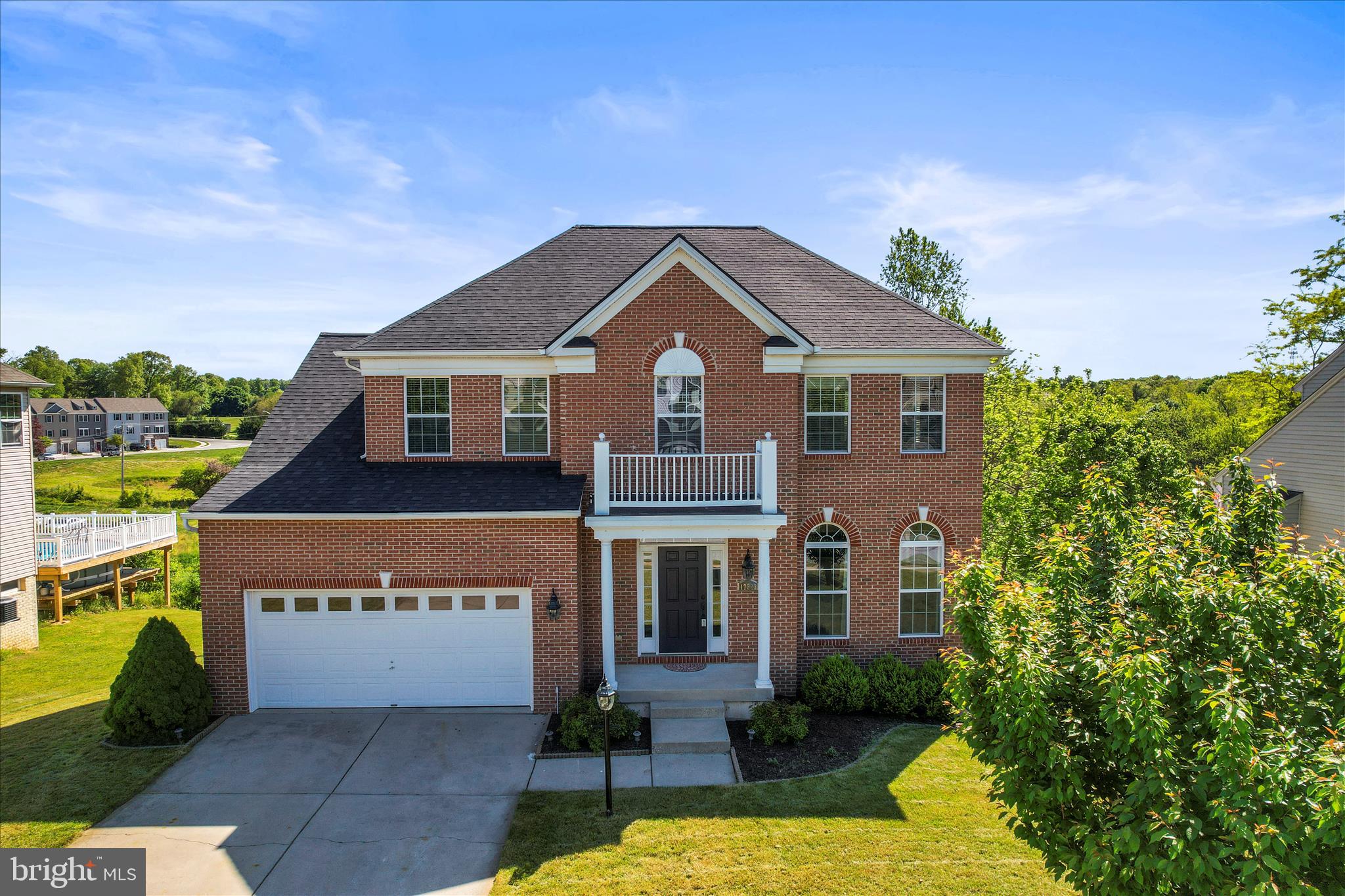 Welcome to this beautifully maintained 4-bedroom, 3.5-bath Colonial located in  Russett Farms neighborhood! Offering plenty of space for everyday living and entertaining, this home features a bright and inviting main level with a formal living room, dining room, spacious family room with a cozy gas fireplace, and an eat-in kitchen designed for gathering. The kitchen showcases granite countertops, a large center island, and easy access to the outdoor living space through sliding glass doors leading to a two-level composite deck and fully fenced backyard.
Upstairs, you’ll find four generously sized bedrooms, including a spacious primary suite with vaulted ceilings, a walk-in closet, and a private ensuite bath. The conveniently located second-floor laundry room adds to the home’s functionality.
The fully finished daylight lower level offers even more living space with a large second family room, wet bar with built-in wine refrigerator, bonus flex space perfect for a home office, gym, or playroom, and a full bath. Conveniently located near I-83 for an easy commute, this home combines comfort, style, and convenience. Don’t miss the opportunity to make it yours!
