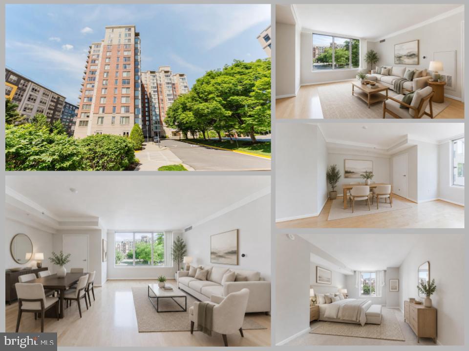 Beautifully updated and exceptionally spacious 1BR, 1.5BA condo with
TWO deeded garage parking spaces (P2-138 and P2-139) in the highly
sought-after Wilton House! Ideally located near the Mosaic District,
Tysons Corner, and Dunn Loring Metro, with easy access to I-495, I-66,
I-95, and I-395, this home offers a commuter-friendly, walkable
lifestyle with shopping, dining, entertainment, and everyday
conveniences just moments away. Offering 905 square feet —
substantially larger than most one-bedroom condos in the area — this
well-appointed residence features abundant natural light, neutral
designer décor, and an open, functional layout. The gourmet kitchen
(2020) includes crisp white cabinetry with designer hardware, granite
countertops, newer stainless steel appliances including a 5-burner gas
range, an oversized sink, recessed lighting, and ample prep and
storage space. Hot water heater replaced in 2021. 

The spacious living room showcases hardwood floors and a large picture
window, flowing seamlessly into the dining area. The expansive bedroom
suite includes a large walk-in closet with custom organizers. The
renovated full bath (2022) features an oversized walk-in shower with
subway tile and accent tile, a frameless glass enclosure, and a
quartz-topped vanity. A rare updated half bath (2022) and in-unit
laundry room add convenience and additional storage. Wilton House is a
secure elevator building with exceptional amenities, including 24/7
concierge service, a rooftop swimming pool, fitness center, meeting
and party rooms, and beautifully maintained common areas. The condo
also includes a private storage cage (Unit #P2-3). Move-in ready and
ideally located, this is low-maintenance Northern Virginia living at
its finest!