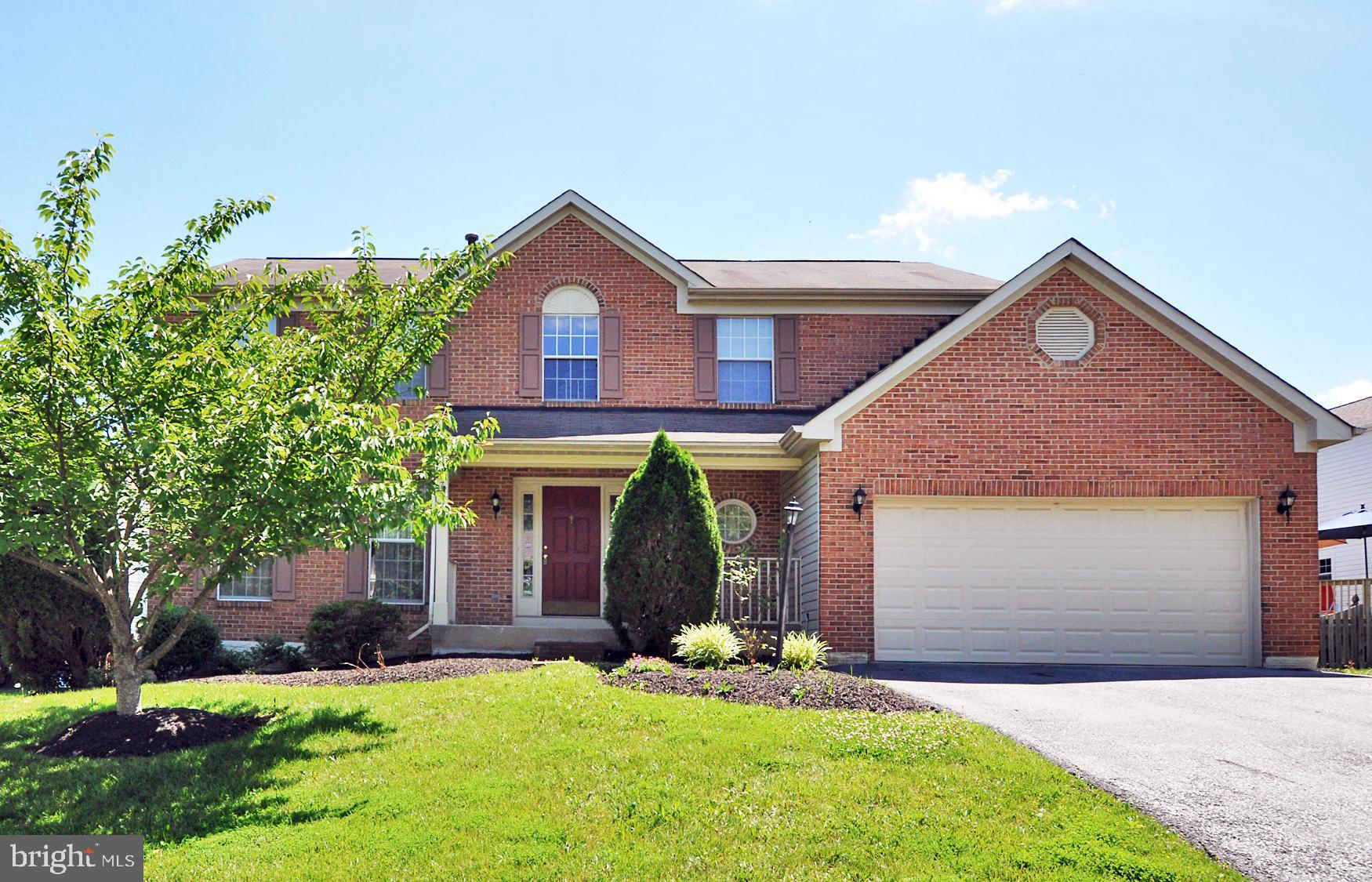 Fantastic Stately brick colonial on cul-de-sac with 5-6 bedroom & 3 full baths. Gourmet country kitchen with Stainless Steel appliances built-in microwave, Granite counter tops, Cherry cabinets, center island, gas cooking, Side-by-side refrigerator & custom fixtures & lighting. Large eating area with French doors to large deck and rear fenced yard. Family room open to kitchen with Marble fireplace & lighted ceiling fan. Separate formal dining room with Bay window & spacious living room. Two story entry foyer with wood flooring & Palladium window. Large master suite with walk-in closet and privet full bath. Spacious fully finished lower level with one to two additional bedrooms and a full bah & large recreation room. Custom Deck & Oversized two car garage parking.