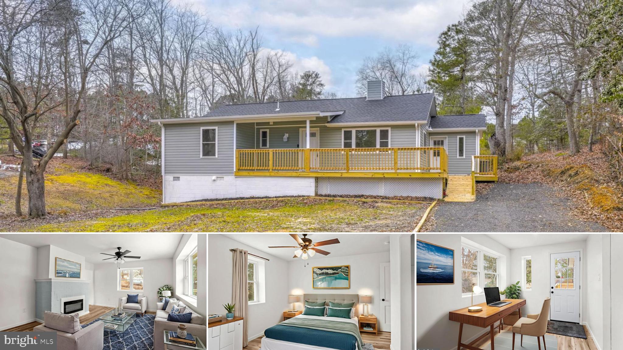 TURNKEY COASTAL LIVING: FULLY RENOVATED HOME NEAR CHESAPEAKE BAY WITH NO HOA

Experience coastal lifestyle and modern luxury in this completely renovated, move-in-ready single-family home. Situated on a generous 0.66-acre lot with no HOA restrictions, this property offers rare privacy, space, and freedom—all just a short walk from the beautiful Chesapeake Bay and popular local dining.

SPACIOUS INTERIOR & FLEXIBLE LIVING SPACE
Designed with a seamless flow, this 3-bedroom, 2-bathroom home features a beautifully modernized interior. The heart of the home is a stunning new kitchen with upgraded cabinetry, stylish countertops, and brand-new appliances. The home boasts fresh paint and luxury waterproof LVP flooring, leading to fully renovated bathrooms with contemporary finishes.

The full walkout basement adds massive value and flexibility. This unfinished lower level serves as a blank canvas, perfectly suited for a future accessory apartment, home office, private gym, or expansive recreation room.

TOP-TO-BOTTOM PREMIUM UPDATES
Enjoy total peace of mind with every major structural component and system brand new. High-efficiency upgrades include:

New Mechanicals: Complete HVAC system, new insulation, and energy-efficient double-pane windows.

Exterior Enhancements: New roof, gutters, and siding.

Curb Appeal & Security: Upgraded front door with stained glass, a smart video doorbell with remote access, and a new wood wraparound front deck.

OUTDOOR OASIS IN A QUIET NEIGHBORHOOD
The expansive over-half-acre yard provides a peaceful, quiet retreat with endless possibilities for outdoor entertaining, gardening, or relaxing.

If you are searching for a fully updated, modern home near the water with a large yard and total freedom from HOA rules, this Chesapeake Bay gem is completely turnkey and ready for you.