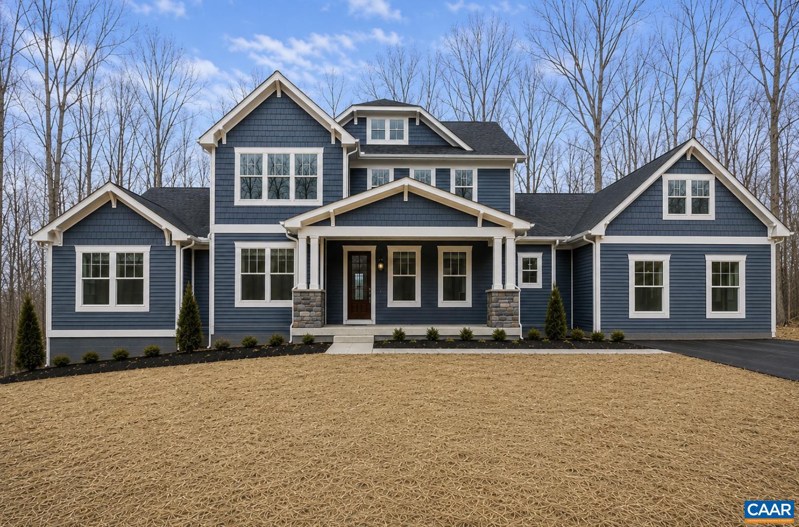 Experience the charm of Free Union living in this stunning new construction home set on 3.8 private acres in the highly sought-after Western Albemarle School District. Surrounded by rolling countryside, scenic back roads, and some of Central Virginia's most celebrated vineyards and wineries, this property offers the perfect balance of privacy and convenience, just 15 minutes to Crozet and 25 minutes to Downtown Charlottesville.Inside, you'll find an open, light-filled floor plan featuring 9-foot ceilings, quartz countertops, a sun/morning room, a gas fireplace, and quality finishes throughout. The spacious primary suite provides a relaxing retreat, while three additional bedrooms and second-floor laundry offer everyday functionality. A partially finished walkout basement with a full bath and bedroom creates flexible space for a guest suite, home gym, or media room.  Complete with a two-car garage, front porch, rear deck, and no HOA, this soon to ready home offers the lifestyle so many people seek in Western Albemarle.,Wood Cabinets,Fireplace in Living Room