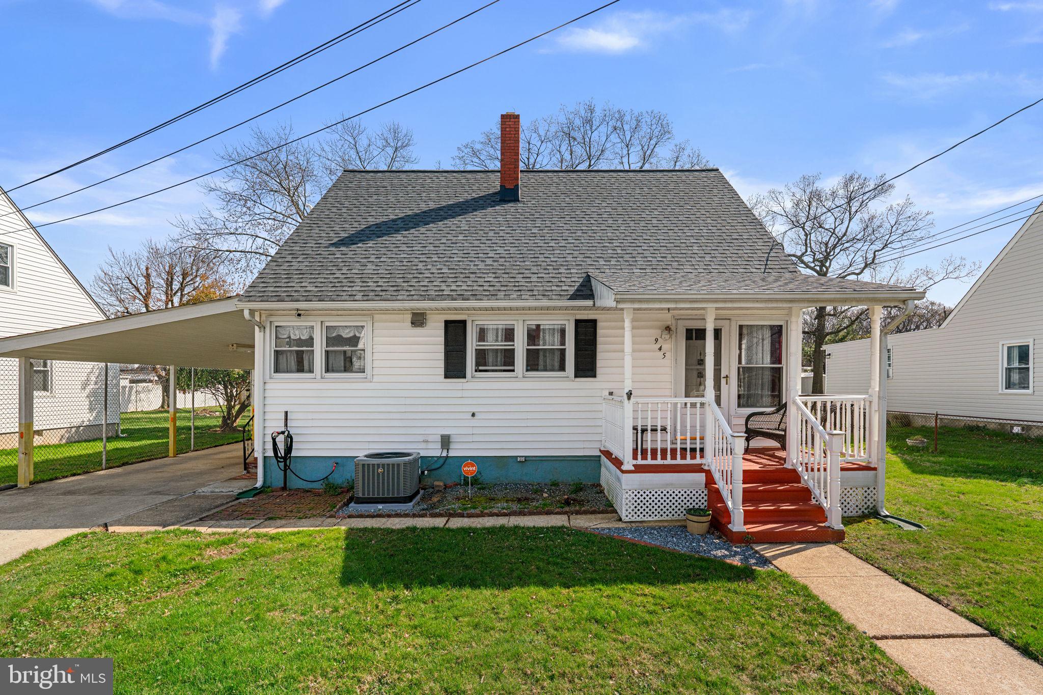 WELCOME HOME TO THIS BEAUTIFULLY MAINTAINED 3- BEDROOM 1 BATH  OVERSIZED GARAGE AND LOVELY CAR PORT TOO ! CAPE COD IN ESSEX, SH0WCASING TRUE PRIDE OF OWNERSHIP, THE MAIN LEVEL FEATURES A SPACIOUS PRIMARY BEDROOM AND A FULLY REOVATED BATHROOM. HARDWOOD FLOORS RUN THROUGHOUT , ADDING WARMTH AND CHARM.  MAJOR UPDATES INCLUDE A( 2026  NEW ROOF  HVAC AND HOT WATER HEATER!) NEWER APPLIANCES , WASHER , DRYER AND NEW REFRIGERATOR. THE KITCHEN HAS 2 PANTRIES PROVIDING EXCELLENT, STORAGE  SPACEAND SS APPLIANCES.  EXTERIOR FEATURES INCLUDE AN OVERSIZED DRIVEWAY WITH CARPORT. THE YARD IS FULLY FENCED WITH A NICE CONCRETE PATIO THE PERFECT SPACE FOR ENTERTAINING, RELAXING OR ENJOYING TIME WITH PETS! CONVENIENTLY LOCATED NEAR SHPPONG , DINING AND COMMUTER ROUTES. GRANTS MAY BE AVAILABLE FOR 1 ST TIME HOME BUYERS ! OPEN HOUSE 4/11/26     12:30==2PM
HOME IS WHERE THE STORY BEGINS!