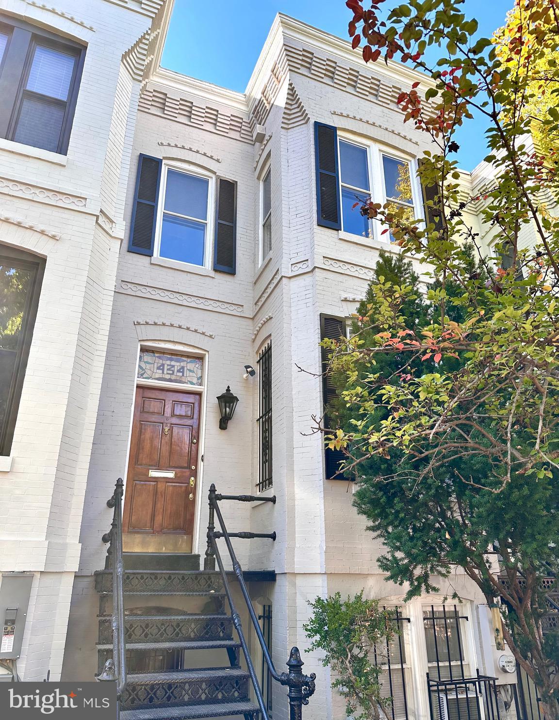 Lovingly Restored Capitol Hill Victorian Townhouse just several blocks from the Capitol & Senate Office Building! Separate LL apartment for additional income. Long-time owner has gone to great lengths to preserve the original character & charm of this 1890 Victorian era home. Gorgeous millwork, custom mantels, built-ins, rosettes. Refinished authentic hardwood floors. Rarely found 4 working woodburning FP's. Franklin Stove insert w/ charcoal BBQ capability. Chimney relined. Upper lvl w/ skylight, generous sized bedrooms, ample closet space. Extra storage behind rear bedroom closet & above both closets. Separate LL apartment w/ br/ba, full kitchen, open living/dining w/ FP, washer-dryer, courtyard access; excellent potential rental income. Quiet block just North of Stanton Park w/ easy parking. 3 blocks to Whole Foods, so close to the Capitol building. Easy access to Heritage Foundation building, Union Station/Metro, Barracks Row, Union Market!
