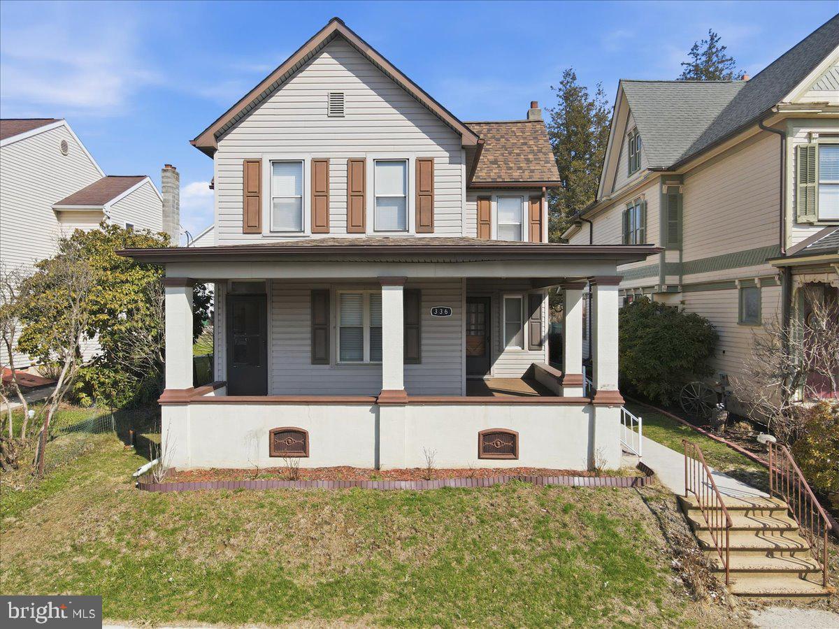 Experience the enduring appeal of this "solid" and stately single-family home located in the heart of Lehighton. From your first look, you’ll appreciate the character and scale of this residence, which welcomes you with a classic "sittin’ porch" perfect for relaxing. The main level is designed for both comfortable daily living and easy entertaining, featuring an inviting eat-in kitchen, a separate dining room - a spacious layout cooled by central air. For added convenience, you'll also find the laundry room on the first floor. Whether you’re hosting guests or enjoying a quiet moment in the surprisingly private backyard, this home offers a sense of permanence and peace that is hard to find. In addition to its inviting curb appeal, this property offers the rare benefit of off-street parking via a deeded driveway accessible from 4th Street—ideal for parking and easy rear access. The location is truly unbeatable for those who value being near the center of it all; within a short two-block stroll, you’ll find the local library, post office, and bank, while local schools are situated just 7–8 blocks away. For your broader needs, you are less than six miles from major shopping hubs, quick dining options, and two major-named hospitals. This home is move-in ready and prepared for its next chapter—the only question is, are you ready to make it yours?