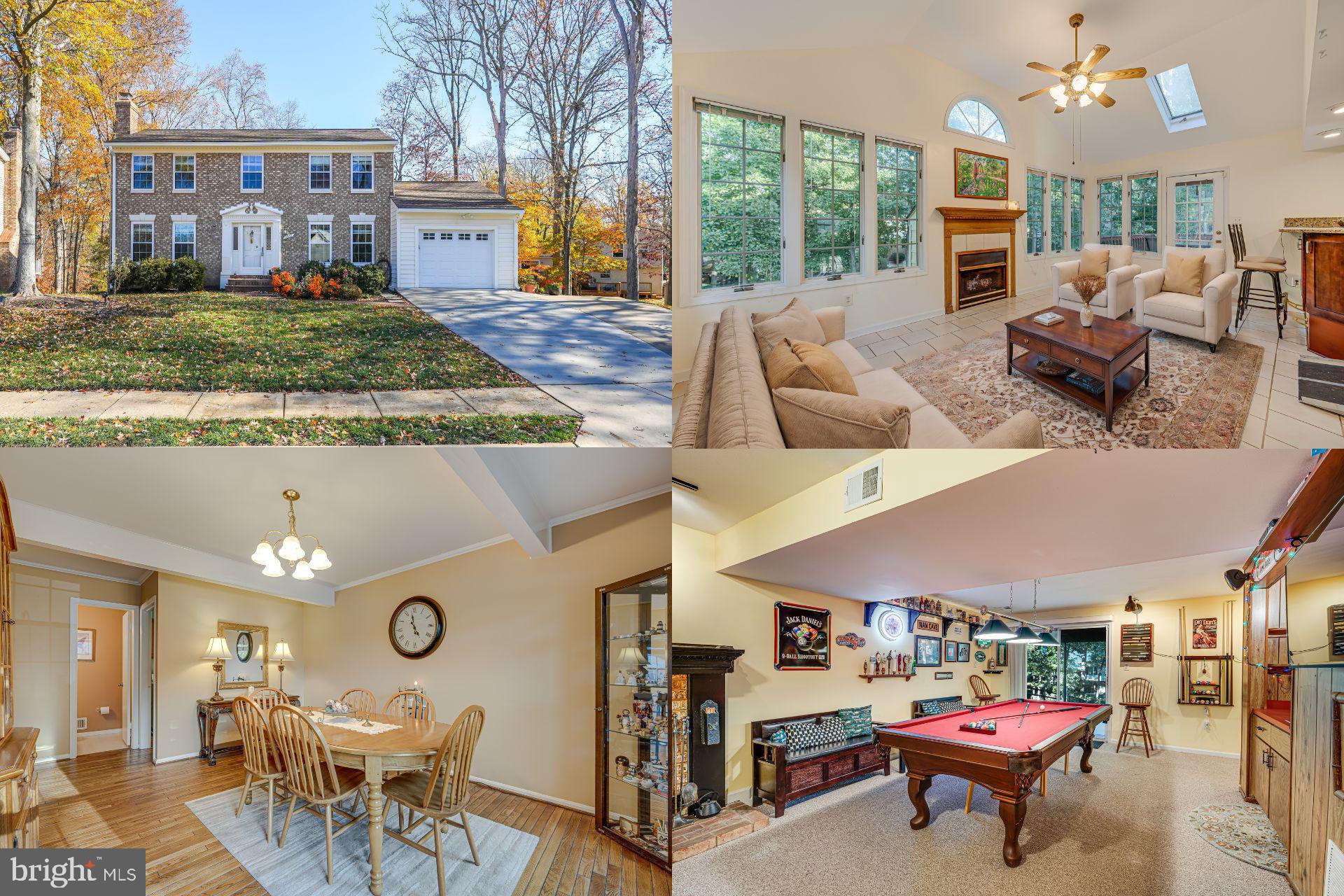 **ACCEPTING BACKUP OFFERS** 
Welcome home to this captivating colonial home nestled in the Lake Ridge community, where elegance meets comfort. The main level features gleaming hardwood floors and includes a formal living and dining room, perfect for hosting gatherings. The spacious kitchen is equipped with stainless steel appliances and opens up to a bright and welcoming family room adorned with high ceilings, skylights, and a cozy fireplace, creating an inviting atmosphere. The expansive owner's suite offers a serene retreat with an ensuite bathroom and a separate vanity area. Additional living space is found in the full, walkout basement, which includes a full bathroom and bedroom, ideal for extra living space or a home office or gym. Outside, a large back deck provides a peaceful overlook to a yard framed by mature trees, offering privacy and tranquility. Located just an 8-minute drive from the charming Occoquan historic district and 10 minutes from I-95, this home is also conveniently close to schools, parks, and shopping.