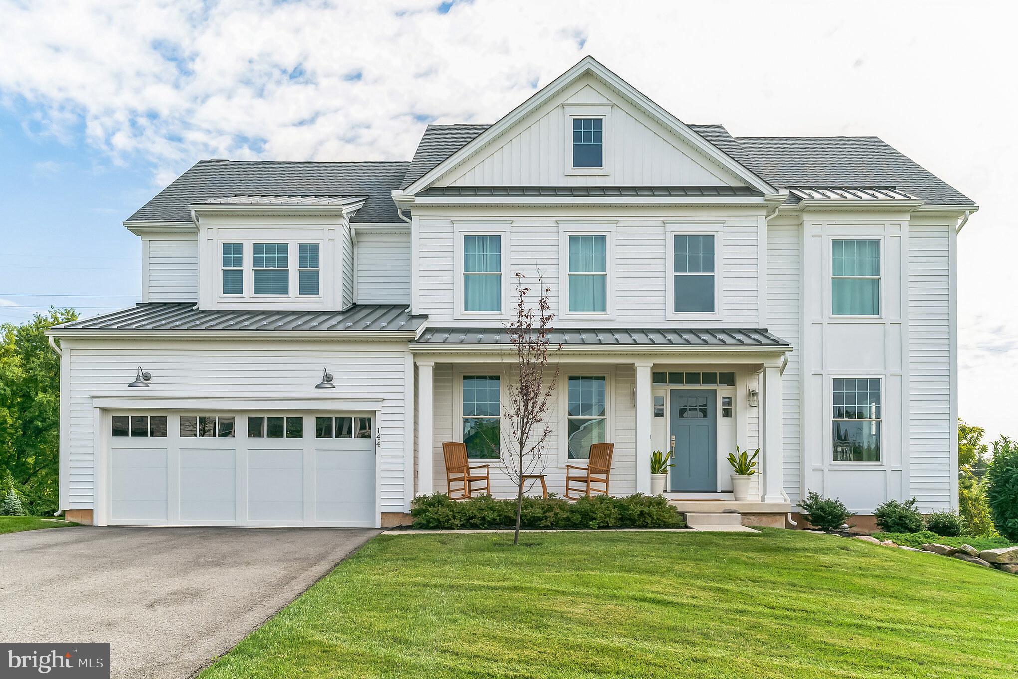 Welcome to 144 Sebastian Lane, a stunning property offering luxury and comfort in the heart of Plymouth Meeting, PA. This exceptional home boasts 4 bedrooms, 2.5 bathrooms, and a range of impressive features that will leave you in awe.

The beautiful white kitchen is a true chef's dream, featuring high-end appliances that blend aesthetics with functionality. Prepare meals with ease, entertain effortlessly, and create lasting memories in this stylish and well-appointed space.

Indulge in the serene oasis of the owner's bathroom, where two separate sinks provide convenience and elegance. The massive walk-in shower with a rain head offers a spa-like experience, allowing you to unwind and rejuvenate after a long day.\

Custom trim details and millwork grace every corner of this remarkable residence. Experience the sophistication of 3-piece crown molding in the study, dining room, and 2nd-floor hallway, imparting a touch of elegance to these spaces. The family room features a stunning decorative accent wall, providing a focal point that exudes warmth and charm.

The basement offers additional entertainment space, complete with a full bar, perfect for hosting friends and family. Furthermore, there is unfinished space that can be transformed into a future finished bedroom and bathroom, with rough-in plumbing already installed for your convenience.

Step onto the deck and be captivated by the breathtaking view that stretches out before you. Whether it's a peaceful morning coffee or a lively evening gathering, this outdoor space provides the perfect backdrop for any occasion.

Attention to detail is evident throughout the home, with both the 1st and 2nd floors constructed using engineered LVL joists and studs, ensuring stability and longevity. This level of craftsmanship and quality ensures a home that will stand the test of time.

Don't miss the opportunity to make 144 Sebastian Lane your home. Experience the pinnacle of luxury living with its exquisite features and meticulous attention to detail. Schedule your showing today and prepare to be awed by this truly extraordinary property.
