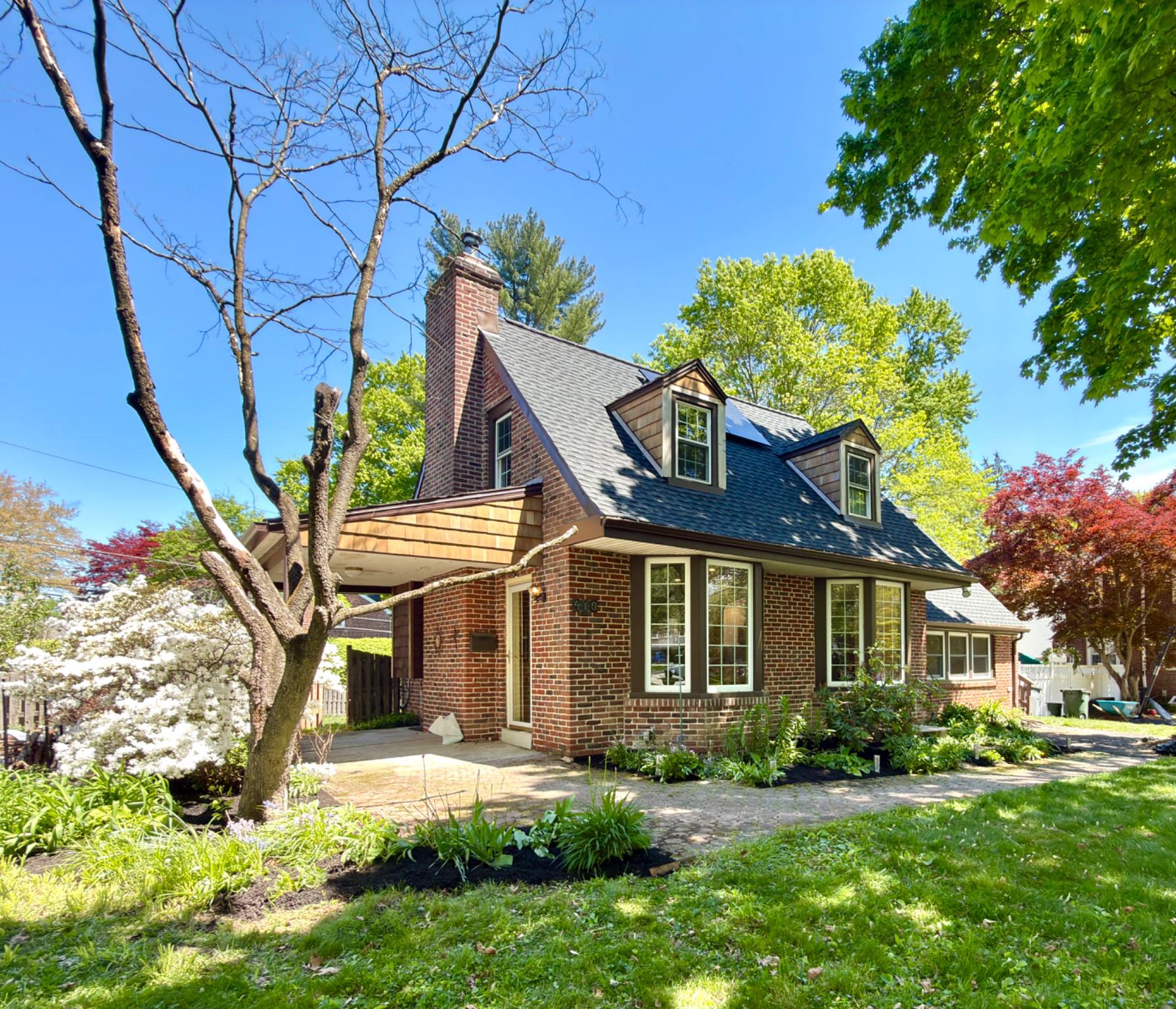 Nestled in the charming neighborhood of Wallingford, welcome to this delightful Cape Cod home on a tree-lined street.  The front yard is beautifully landscaped with a fenced in rear yard and deck perfect for entertaining. Located in a vibrant "Country Club" neighborhood of Wallingford, you'll find yourself just moments away from Linvilla Orchards, Wallingford Swim & Racket Club, Springhaven Club, Leiper Park, Swarthmore and Media's farmer's market on the weekends, dog parks, walking trails, shops, and dining options that make everyday living a pleasure.  The nearby area even hosts festivals, events, concerts and food trucks. Known for being a very walkable neighborhood this block hosts a annual Kentucky Derby block party, several organized events around Halloween and other seasonal holidays. Inside, the kitchen was expanded and remodeled in 2021. The centerpiece of the living area is a charming wood fireplace with insert. Spacious family room with full bathroom. This property also comes with environmentally friendly leased solar panels that are easily transferred for electricity savings. Strath Haven Middle School and High School are only a 5 minute drive away.   Experience the charm of Wallingford and make this delightful residence your own!
