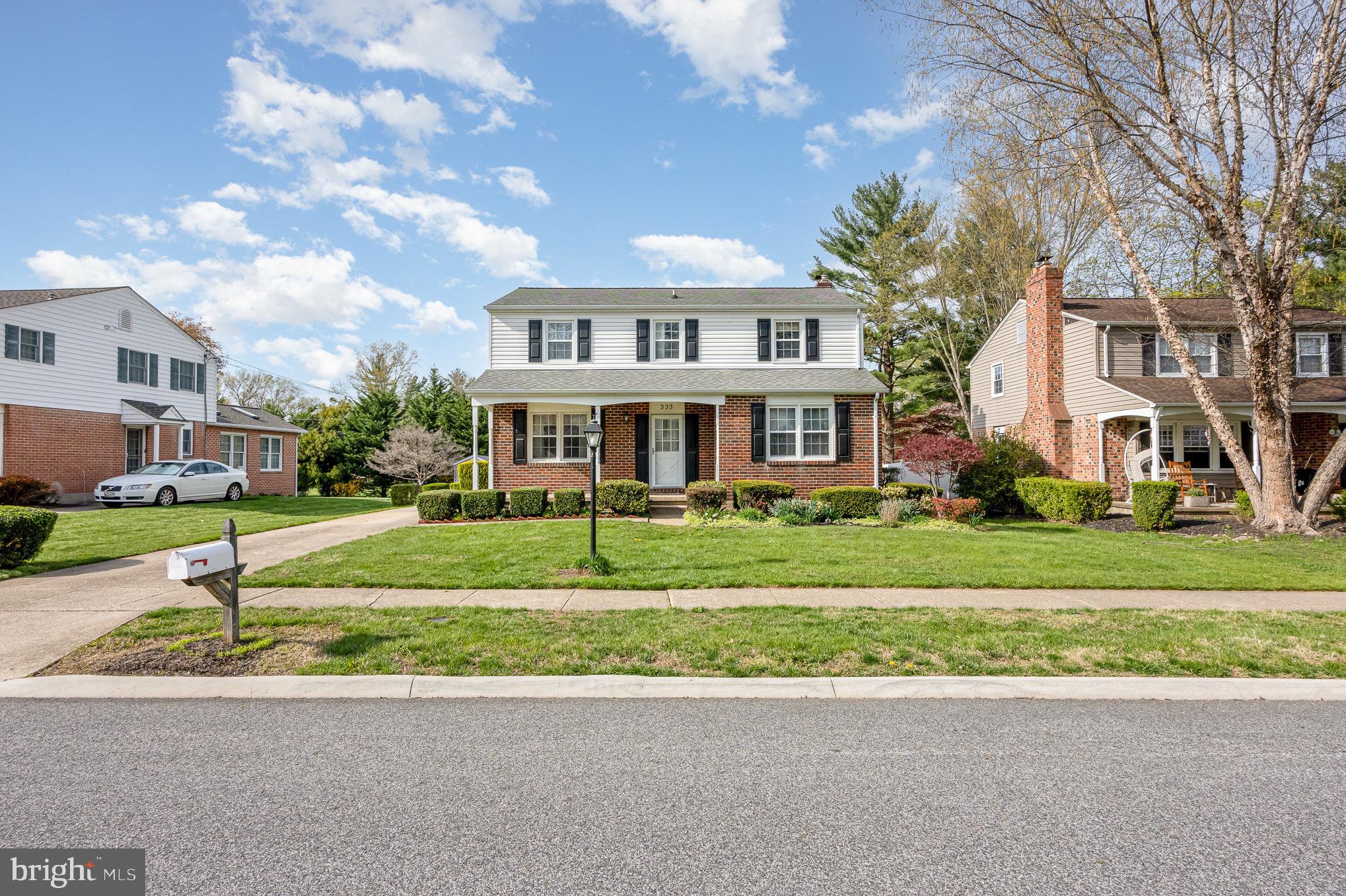 Welcome to this 4 bedroom, 2.5 bath single family home  in the Bel Air neighborhood of Marywood.  Location is everything, and this home is just minutes from downtown Bel Air, seconds from shopping and dining as well as from the Bel Air bypass giving you quick accessibility to everything.  Enter in through the front door located off of the covered front porch and find yourself on the main level.  The tiled front foyer leads to a formal dining room on the left and a large living room to the right with stairs leading to the second floor.  Taking the hallway straight from the front door leads to the kitchen with tile flooring, granite countertops, stainless appliances, granite breakfast bar, a casual dining area and side door that leads to the driveway for easy accessibility (especially when bringing in groceries).  The kitchen opens up into a second carpeted living room beyond with a fireplace and sliders that open out onto the rear patio.  The rear patio looks out over a cleared private yard with storage shed.  Back inside, stairs take you to the second floor which has a full hall bathroom with tub/shower combo as well as four bedrooms.  One of these bedrooms is the owners suite with its own private full bath with walk in shower.  In the basement, is a large finished carpeted  recreation room, as well as a large storage area, laundry facilities with a wash sink, mechanical area and a finished half bath.  There is also a stairway exit from this floor up to the backyard.  This home is in a prime location, and ready to move into.  Come see it while it lasts!