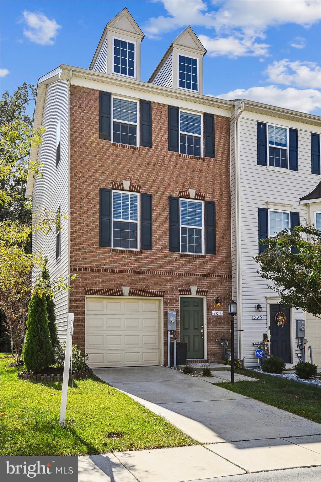Available for immediate move in. Home will be painted, short walk to Tanyard Springs Amenities! .The Beautiful brick, end unit which backs to the woods in the amenity rich community, The Pointe at Tanyard Springs. Built in 2017, this home is ready for the lucky new tenant. Probably the best lot in the neighborhood (backs to woods, end unit, lots of privacy with guest parking just steps away). ONE Spacious bedroom with GROUND level access to the backyard and its own private bath is on the lower level. Keep it as a bedroom (very private) or set it up as a second family room. Head upstairs and find yourself in the gourmet kitchen that features stainless appliances, granite countertops, access to the low-maintenance trex deck, large pantry, and dining room. Perfect set up for entertaining as the kitchen flows into the living room. The UPPER level comfortably fits TWO spacious bedrooms and TWO full bathrooms. The primary bedroom with its walk-in closet and ensuite can be your space to recharge. Laundry is conveniently located on the upper level. All major appliances and systems are 2017 or newer. On-Q security system and Sonos speakers through the kitchen and living room. Wall mounted iPad to control both security system and Sonos. Community amenities include an outdoor pool, walking/jogging paths, tennis and basketball courts, dog parks, a fitness center, playgrounds, and a community garden. Super convenient to all major commuting routes. Minimum 650+ credit score along with a $3,000 security deposit are required. Pets are allowed on a case by case basis. Apply via online Rent-spree application. App fee is $40. Welcome Home!