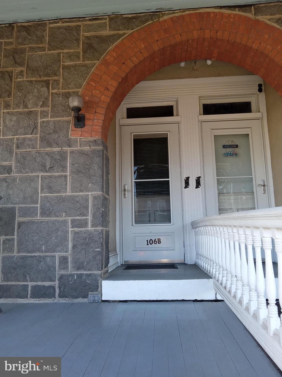 You must see this unique second and third level, two bedroom property to appreciate.  Fully renovated,  includes large eat in kitchen with access to fire escape stairs, full bath, living room with bay window and ceiling fan and corner bedroom with separate walk in closet.  The third floor includes large room with double closets, skylights, and a window seat.  This room could be used as a second bedroom or den or artists loft.  There is also a laundry room and a full bath plus another exit to the fire escape.  There is electric heat and air. Owner has included  the Verizon Ultamate Package including cable and internet.  Interested tenants must apply thru RentSpree.