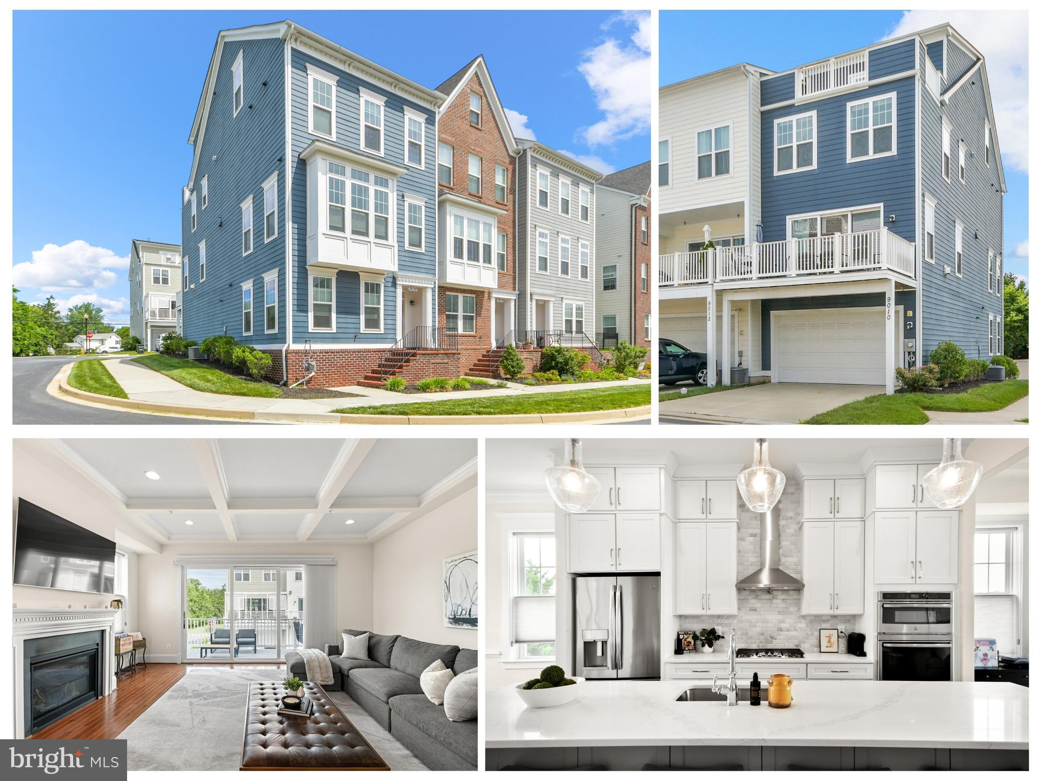 "There is nothing like staying at home for real comfort." — Jane Austen

Some homes are just like the others. Others invite you to slow down, gather together, and savor the life you're building. This nearly new four-level end-unit townhome by Parkwood Homes in the Villages of Urbana was designed for exactly that.

Mornings begin in the quiet of the entry-level office, tucked away from the rest of the home and perfectly suited for working remotely, tackling homework, or pursuing creative passions. Upstairs, life naturally unfolds on the spectacular main living level, where family and friends seem to linger just a little longer.

The kitchen is the showpiece—beautifully appointed with stacked white cabinetry, gleaming quartz countertops, stainless steel appliances, a custom backsplash, and a generous center island destined to become the backdrop for everything from pancake breakfasts to holiday baking sessions. Just beyond, the dining area welcomes weeknight dinners and special celebrations alike, while the spacious family room invites cozy evenings around the gas fireplace beneath a stunning coffered ceiling. Oversized triple sliders fill the room with natural light and open to the deck, creating the perfect setting for coffee at sunrise or unwinding under the stars. A walk-in pantry and discreetly tucked-away powder room add thoughtful touches that make everyday living effortless.

Upstairs, the bedroom level offers three comfortable bedrooms, including a spacious primary suite designed to be a peaceful retreat at day's end. Two additional bedrooms and a full hall bath provide plenty of space for family, guests, or changing seasons of life.

And then there's the fourth floor... a space that adapts to your story. Whether you envision a media room, playroom, fitness area, or second office, the loft offers endless possibilities before leading outside to the rooftop terrace, where sunset views and summer evenings become part of your daily routine.

But perhaps what makes this home truly special is the life that awaits beyond the front door. In the Villages of Urbana, neighbors become friends and weekends fill effortlessly with possibilities. Spend summer afternoons at one of three community pools, stay active in either of the two fitness centers, enjoy miles of walking trails and countless playgrounds, or gather for community events that have made this one of Frederick County's most beloved neighborhoods. With basketball courts, tennis courts, parks, a vibrant market district, top-rated schools, and an unmatched sense of community, the Villages of Urbana offers more than amenities... it offers a lifestyle.

Because home isn't simply where you live. It's where life happens. And this one was built to make the most of it. Welcome to 9010 Templeton Drive... welcome HOME to where the GOOD life awaits!