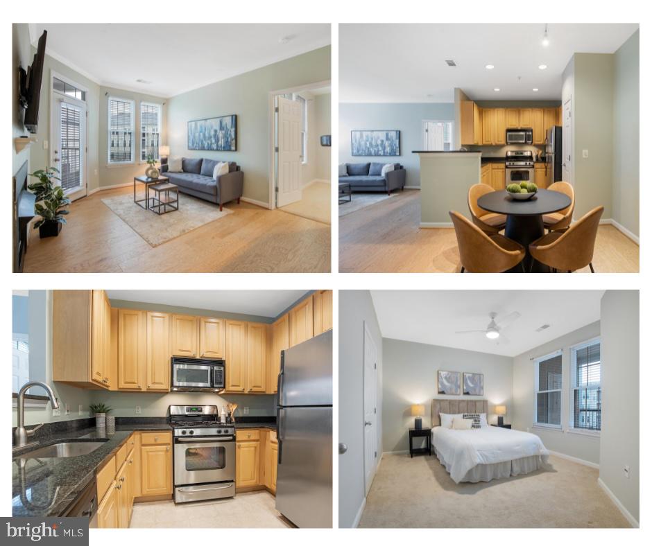 Welcome to 2301 25th St S, Unit 4-404 – a beautifully updated top-floor condo offering stunning views and modern upgrades in the highly sought-after Grove at Arlington community. The property is available immediately and cross posted For Sale listing # VAAR2053380.

This light-filled 2-bedroom, 1-bathroom condo features new flooring, updated windows, and a private balcony perfect for enjoying stunning skyline views. Recent upgrades include a new HVAC, water heater, and dishwasher (2024), ensuring peace of mind for years to come.

The inviting living room boasts a cozy gas fireplace, creating a warm and welcoming atmosphere. The open-concept kitchen is designed for both style and functionality, featuring gas cooking, stainless steel appliances, granite countertops, and ample cabinetry.

The spacious primary bedroom offers direct access to the full bathroom and includes a walk-in closet . A generous second bedroom—ideal as a guest room or home office—provides dual closets for added convenience. A full-size washer and dryer are located within the unit for ultimate ease.

Residents of The Grove at Arlington enjoy a wealth of amenities, including an outdoor swimming pool with lap lanes, a fully equipped fitness center, a media room, a library, a clubhouse with a billiard table, a community gas grill, picnic areas, a designated parcel room, and professional on-site management.

Prime location! Just minutes from the Pentagon, Shirlington, Reagan National Airport, Del Ray, Old Town Alexandria, Amazon HQ2, and shopping. Commuting is effortless with Pentagon Metro only 1.4 miles away and a convenient shuttle stop right outside the parking garage.

This unit includes two assigned garage parking spaces (#175 & #176) and is vacant and move-in ready! Don’t miss this incredible opportunity—schedule your showing today!