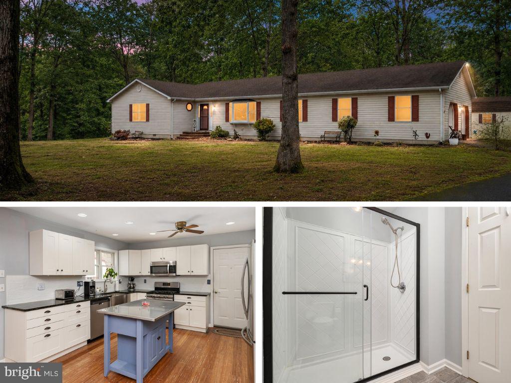 Rare opportunity: Updated ranch-style home offering 3 bedrooms and 2 full baths, including a private primary suite, set on a semi-private property on Maryland’s Eastern Shore. The sale includes an additional separate 1.55-acre lot (Tax ID: 2101039261), providing added space and privacy for a total of 2.41 acres.

The upgraded kitchen features updated countertops, cabinetry, appliances, flooring, and modern lighting, while updated flooring extends throughout most of the main level. A wood-burning fireplace anchors the additional living space. The primary suite and second bedroom both include walk-in closets, and both full bathrooms have been tastefully updated.

Enjoy year-round comfort and efficiency with a recently replaced HVAC system featuring energy-saving geothermal technology. A large sunroom and exterior deck overlook the wooded backyard, offering the perfect setting to relax and enjoy the natural surroundings. The property also features a 12x24 shed for additional storage, a LeafGuard gutter system with transferable warranty, and a separate forced-air propane furnace in the garage for added comfort during colder months. A 2-car attached garage completes the home’s  features.

Experience rural living with beautiful mature trees and privacy, all just minutes from Easton’s shopping, dining, and local amenities.