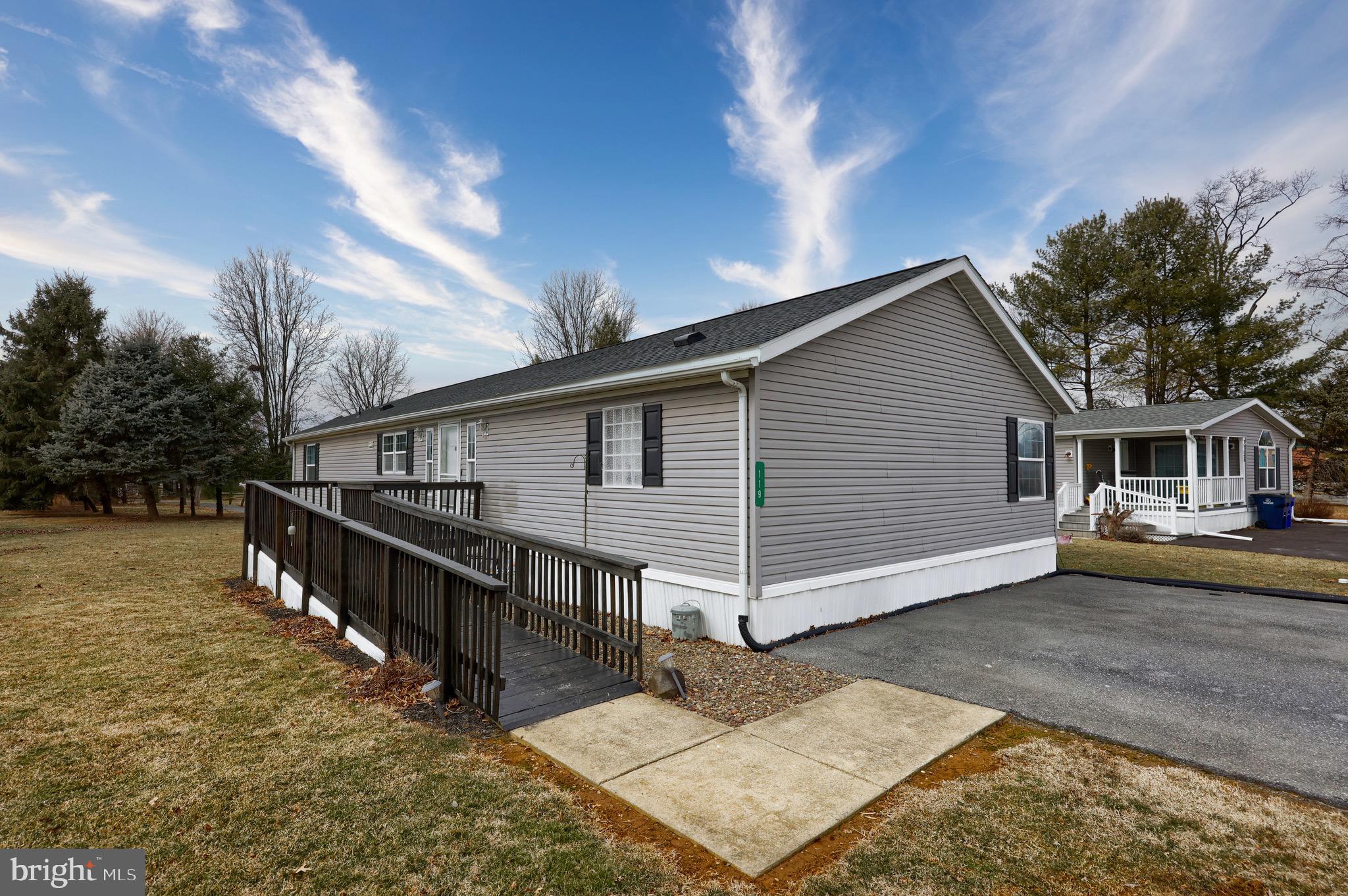 This gem is back on the market at NO fault of its own! Their loss is your gain! Welcome home to 119 Tulip Circle in Ephrata! This spacious 3-bedroom, 2-bathroom double-wide home offers 1,780 sq. ft. of comfort with fresh paint throughout and storage galore! The kitchen features a brand-new dishwasher and garbage disposal, while the primary suite includes a new ceiling fan and private bath. Major updates include a new roof (2023), HVAC system (2021), pipe insulation (2025) for heat efficiency and a new storage shed roof (2020). Ground Rent is $769/mo and includes:   Trash/Snow removal and Water. Move-in ready and full of updates—don’t miss out! Schedule your private tour today! *Under agreement- open house cancelled*