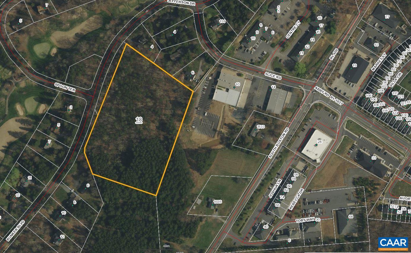 Great location in Fluvanna County.  Located across from Domino's on South Boston Road and near the Fire and Rescue Squad.  Sign is at the point of the easement to get access to the property.  Land is wooded.