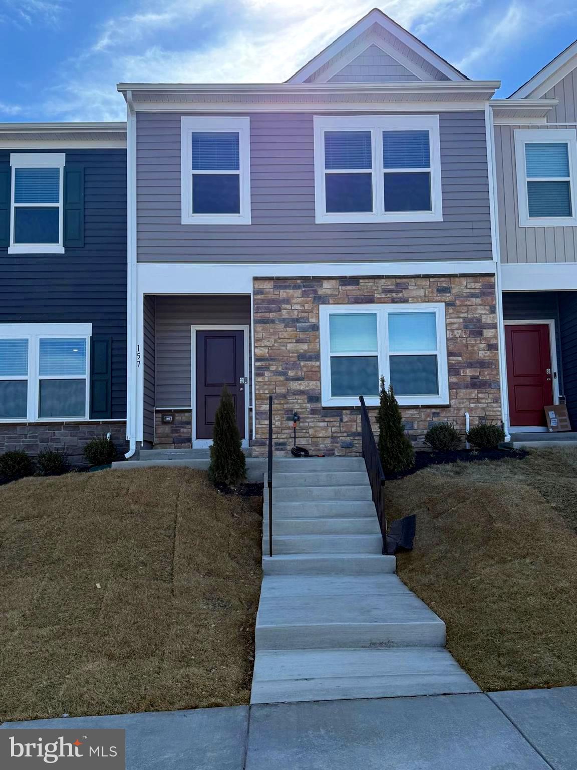 BRAND NEW 3 bed 2.5 bath townhome available for a quick move in! The main level features a large open layout kitchen and living room combo. The kitchen boasts stainless steel appliances, granite countertops, and easy to clean LVP flooring. The main level also contains a single car garage and half bath. Upstairs contains the 3 bedrooms and conveniently placed laundry room. The large primary bedroom has a generously sized walk in closet for all of your storage needs. Located right off rt 11 you'll have easy access to rt37 and I-81, both are just a few minutes away. High speed internet is available in this community - ideal for working from home or gaming/streaming. HOA takes care of lawn maintenance. The communities amenities include a soccer field, tot lot, gas grills, and a dog park!