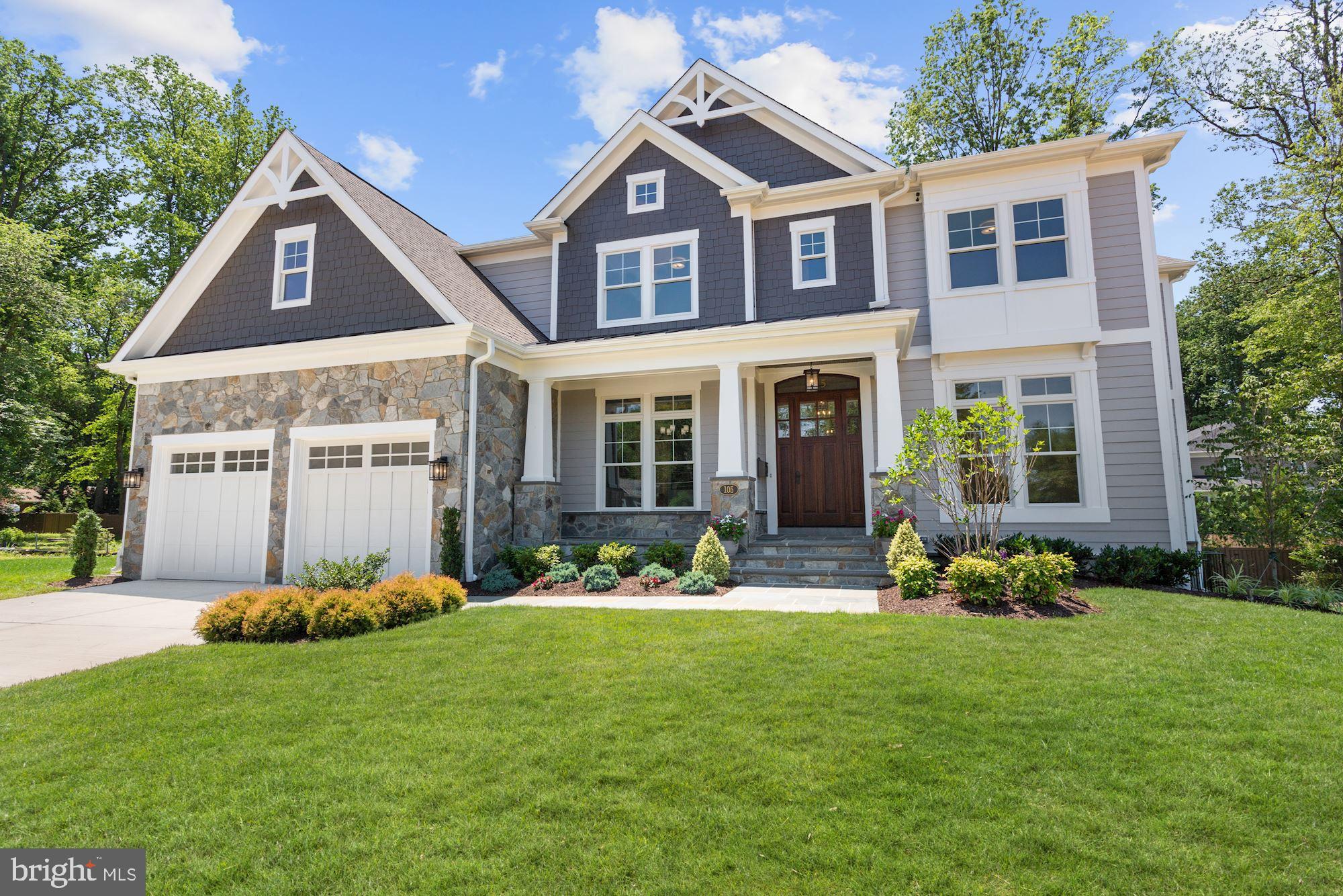 Beautiful, sophisticated, and elegant define this new Craftsman Home in the sought after Town of Vienna! Developed with unsurpassed passion, the thoughtful design and attention to detail is evident in every corner of this 6600+ sq. ft. home and is ideal for everyday living, as well as more formal entertaining. From the moment you step into this home, you get a sense of detailed craftsmanship and subdued splendor. On the main level you'll find an inviting foyer opening to the formal dining and living room, and a chef's kitchen complete with custom cabinets, quartz countertops, and Miele Gourmet appliances. The kitchen flows perfectly into the family room with a double-sided fireplace open to the 300 sq. ft. deck. The main level is also complete with a bedroom/office, a full bath, multiple built-ins, mudroom puppy washing station, and two half baths. On the upper level you'll find the master suite complete with a luxurious spa-retreat bath featuring a walk-in shower, free standing tub and Carrara marble finishes. The upper level also hosts four additional bedrooms, each with its own en-suite bath. In the basement you'll find a 7th bedroom with a full bath, a wet bar opening to a large room well-equipped to host any game-day event or party, a bonus room perfect for an in-home gym, and a walk-up exit to the rear yard. This home is located only steps away from Westwood Country Club featuring high-end dining, swimming, tennis, fitness, and a stunning golf course. With many other dining and shopping options, this rare opportunity is a commuters dream with easy access to Chain Bridge Rd, 495, the Dulles Toll road, 66, Orange and Silver line Metro stations, Tyson's Corner, Maryland and Washington DC! Property video can be viewed here: http://vimeo.com/436145526  & Additional Information at www.MashieCourt.com           *Builder is a licensed realtor*