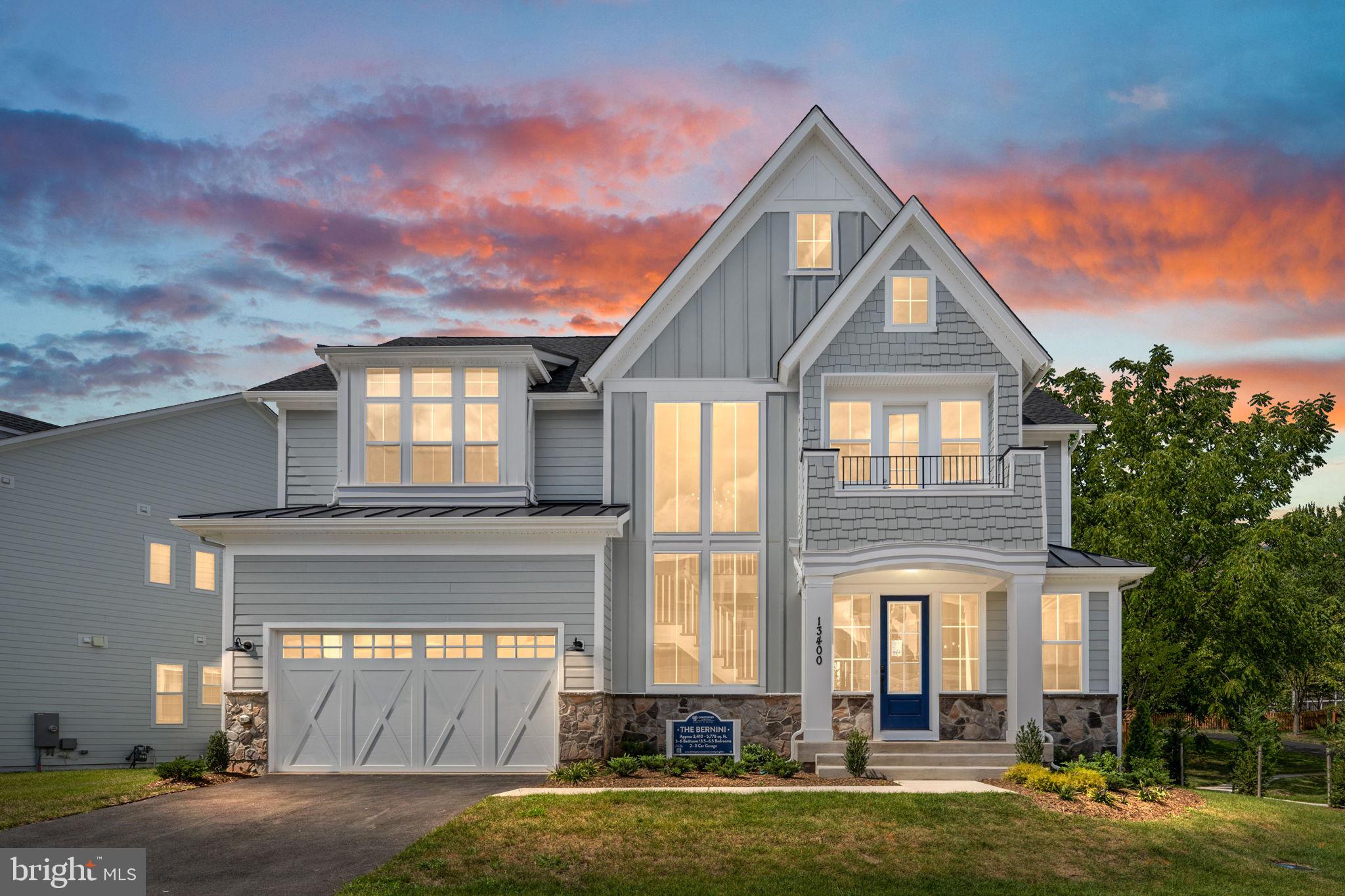 NEW CONSTRUCTION: The Bernini Floorplan in sought-after The Reserve at Spring Lake! Our newest luxury single family estate community located in Herndon consists of 25 homes featuring a community lake with private dock and beautiful nature trails. Located close to Frying Pan Park and many other recreational locations.  Easy access to I-28, I-286, 267 (Dulles Toll Road), Dulles International Airport (IAD) and Minutes to Amazon East Coast Hub, Worldgate Centre and more, these one of a kind opportunities will not last long! Beautiful preserved tree save area within and surrounding the community. 

This “Bernini” model features a sunroom, a pocket office, a front porch, a side areaway, 6 bedrooms (4 bedrooms upstairs and a main level bedroom with full bath and powder room plus a finished lower level with lower level bedroom and full bath), 5.5 bathrooms (3 bathrooms upstairs including a buddy bath), a 2-car garage and 5,329 sq. ft. Located in the rear of the community near a path to lake access. A fantastic back yard.  Currently under construction!  There is no shortage of abundant open and central gathering areas. Additional options are available!The Christopher Companies’ construction touchstones are unparalleled, leading the way with our devotion to energy and resource efficiency. We are committed to offering our customers healthy and environmentally-friendly homes. All Christopher homes are Energy Star® certified and meet National Green Building standards.