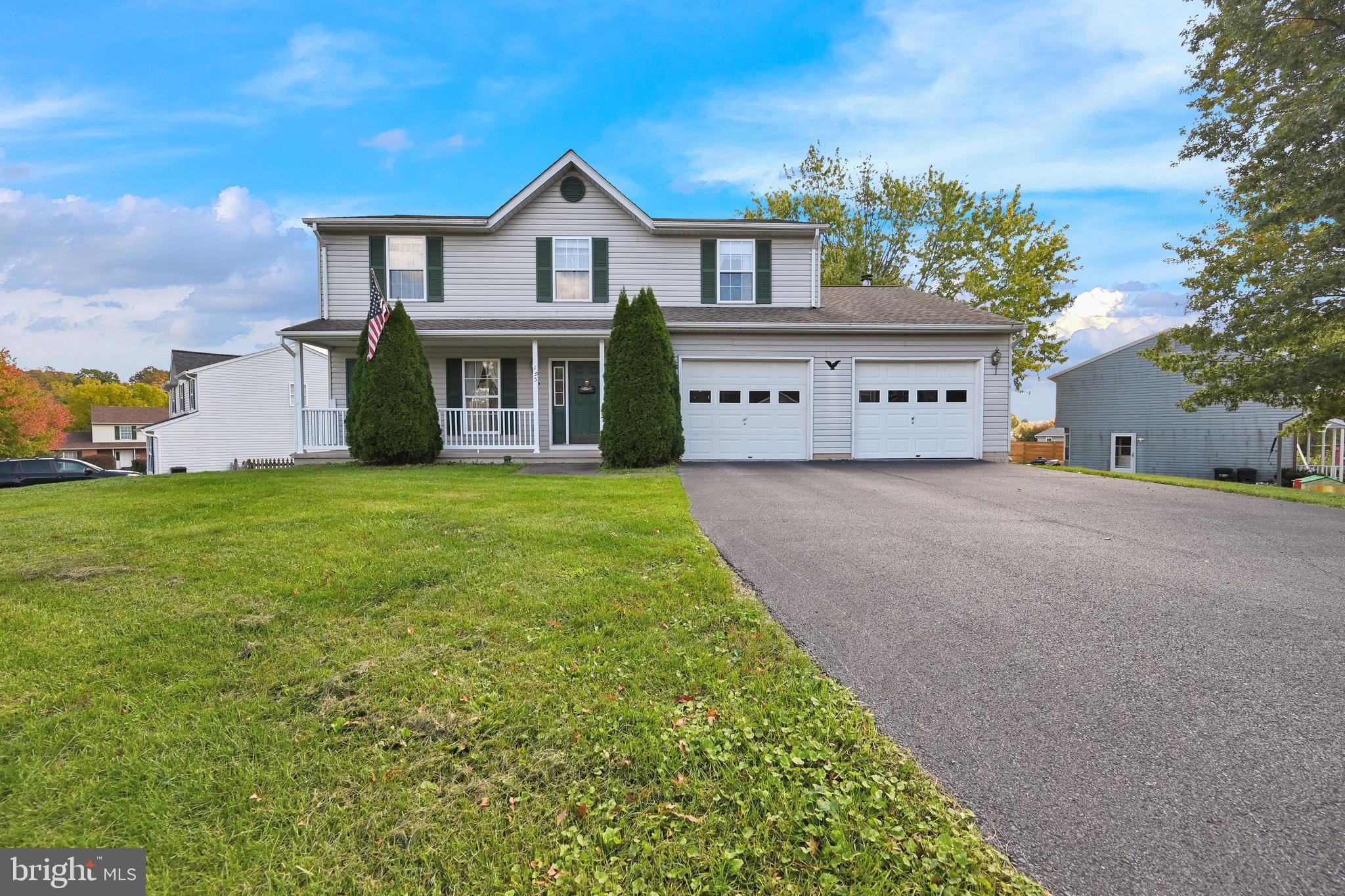 NEW PRICE on this Hanover Colonial.  Large 2 story home in an established community.  Plenty of room to roam in just over 1,900 square feet of living space.  Nice sized family room w/ gas fireplace.  Open kitchen and dining room.  Plenty of light shines through in the 12x12 sunroom.  The main bedroom boasts a walk in closet and full bathroom.  Mostly carpeted throughout.  Full basement provides plenty of opportunity to expand living space.  Newer water heater and AC unit.  Enjoy the evenings on the covered front porch.  Home is being sold as-is.  Call today to take a look.