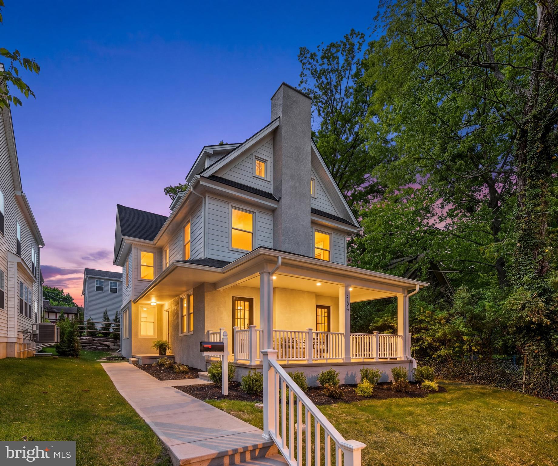 138 Merion Avenue presents a rare opportunity to own a fully renovated historic Colonial in the heart of sought-after Narberth Borough. Originally constructed in 1917, this 5-bedroom, 2.5-bath home blends timeless character with the functionality and finish level of modern construction. Thoughtfully restored from top to bottom, the home offers the feel of newer construction while preserving the warmth and charm that make Narberth homes so special.

A classic covered front porch creates welcoming and functional outdoor living space. Inside, newly installed hardwood floors, abundant natural light, and a clean, updated palette set the tone. The main level offers seamless flow between the living and dining areas with a fully renovated kitchen featuring Century cabinetry, a Wolf gas range, GE appliances, and quartz countertops.  A convenient first-floor powder room and laundry room complete this level.

One of the most significant enhancements to the property is the entirely new foundation and partially finished lower level, dramatically expanding the home’s usable living space. This new basement offers flexibility for a recreation room, gym, media room, playroom, or home office while providing the peace of mind that comes with major system upgrades. Additional improvements include a new electrical panel, updated plumbing, energy-efficient dual-zone HVAC, architectural shingle roof, James Hardie siding, updated stucco, and a new gas fireplace.

The second floor features three spacious bedrooms and a fully renovated bathroom, completely rebuilt from down to the studs with all new plumbing, a brand new bathtub, tile flooring, vanity, fixtures, and finishes throughout.  The third floor includes two additional spacious bedrooms and a second full bath with a walk-in shower.

Outside, refreshed landscaping, new walkways, and a rear patio provide functional outdoor space. The location is exceptional—just a 7-minute, 3½-block walk to the SEPTA train and an easy stroll to Narberth’s parks, library, and Borough Hall. Narberth favorites include local dining, coffee shops, and charming storefronts including Malooga, Jeni’s Splendid Ice Cream, The Greeks, and The Great American Pub. Merion Elementary School is located just 2½ sidewalk-lined blocks away.

Fully renovated homes with this combination of character, infrastructure, and walkability are uncommon in Lower Merion School District. 138 Merion Avenue offers a turnkey opportunity combining historic charm with modern living in one of the Main Line’s most vibrant borough communities—just 17 minutes from downtown Philadelphia.

Move right into a home where the hard work is done and enjoy a neighborhood known for its block parties, July fireworks, Dickens Festival, and unforgettable Halloween celebrations.
