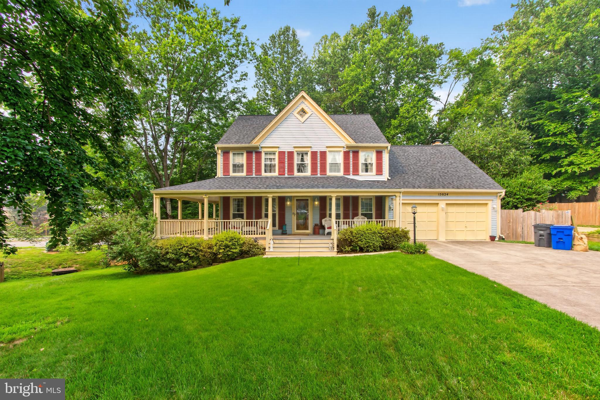 Welcome to this stunning colonial with beautiful wrap around porch.  Sits on a quiet Cul-de-Sac in charming Montclair.  It boasts 5 bedrooms and 3.5 bathrooms.   Bright and large eat in kitchen to French doors that lead to large deck and back yard perfect for entertaining.  Living room with Masonry FP.  4 bedrooms on Upper Level with 2 full baths.  Fully finished walk out basement has 1 bedroom and full bath.  Roof is approximately 1-2 years old.  Water Heater is approximately 2 years old and HVAC is 304 years old.  Short walk to elementary school and easy access to Quantico & I95 HOV.