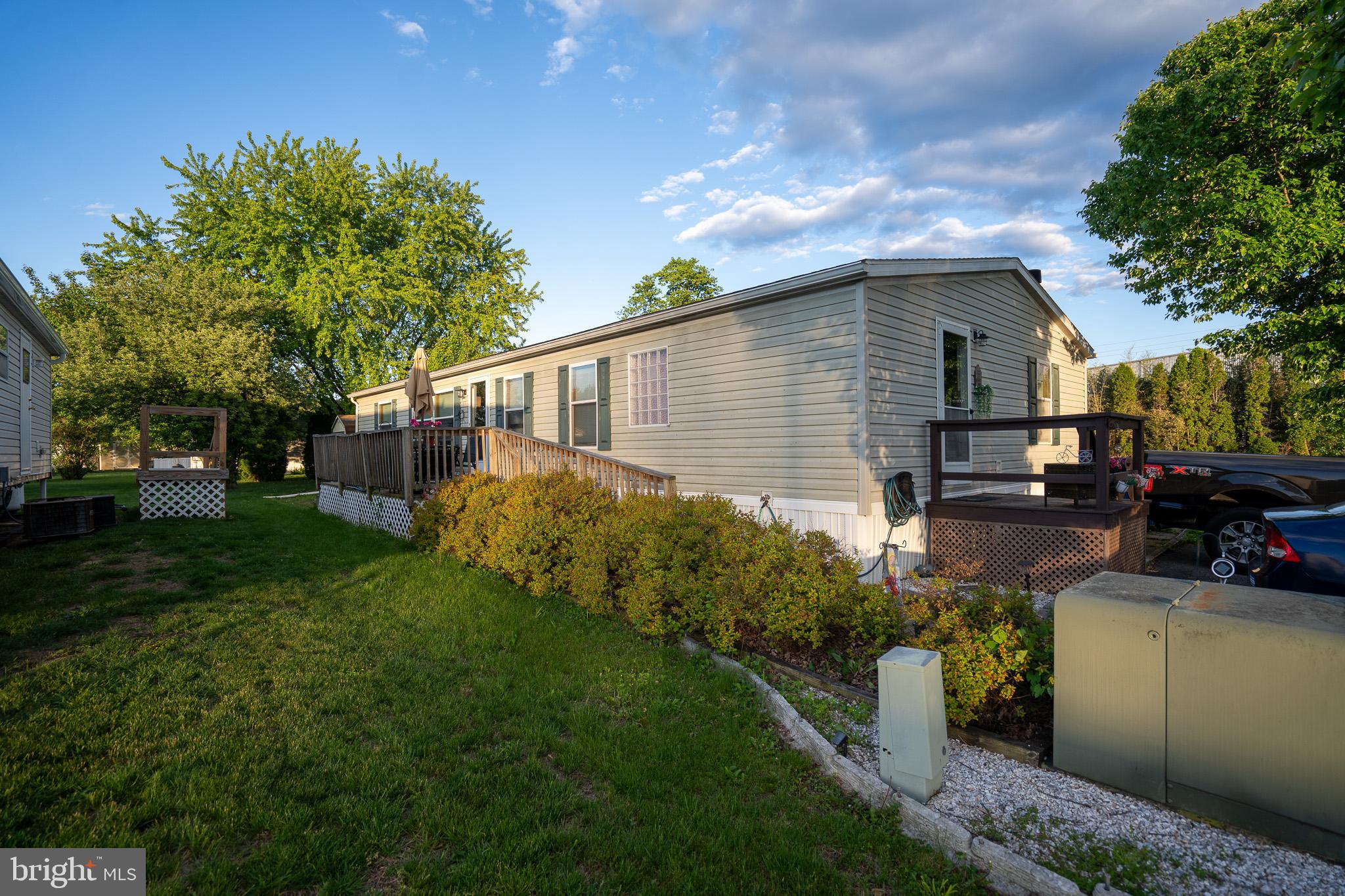Make an appointment today to see this double wide home in a 55 and above community in the Hellam area of York.  Located between the Hellam and Mt Zion Exits of Rt 30, this home is conveniently located between York and Lancaster.   You will love the large kitchen with tons of cabinets!  The cozy living room and family room give ample space for entertaining!  Nice size bedrooms and an easy access walk in shower and garden tub for relaxing.  Call to set up your showing TODAY!!