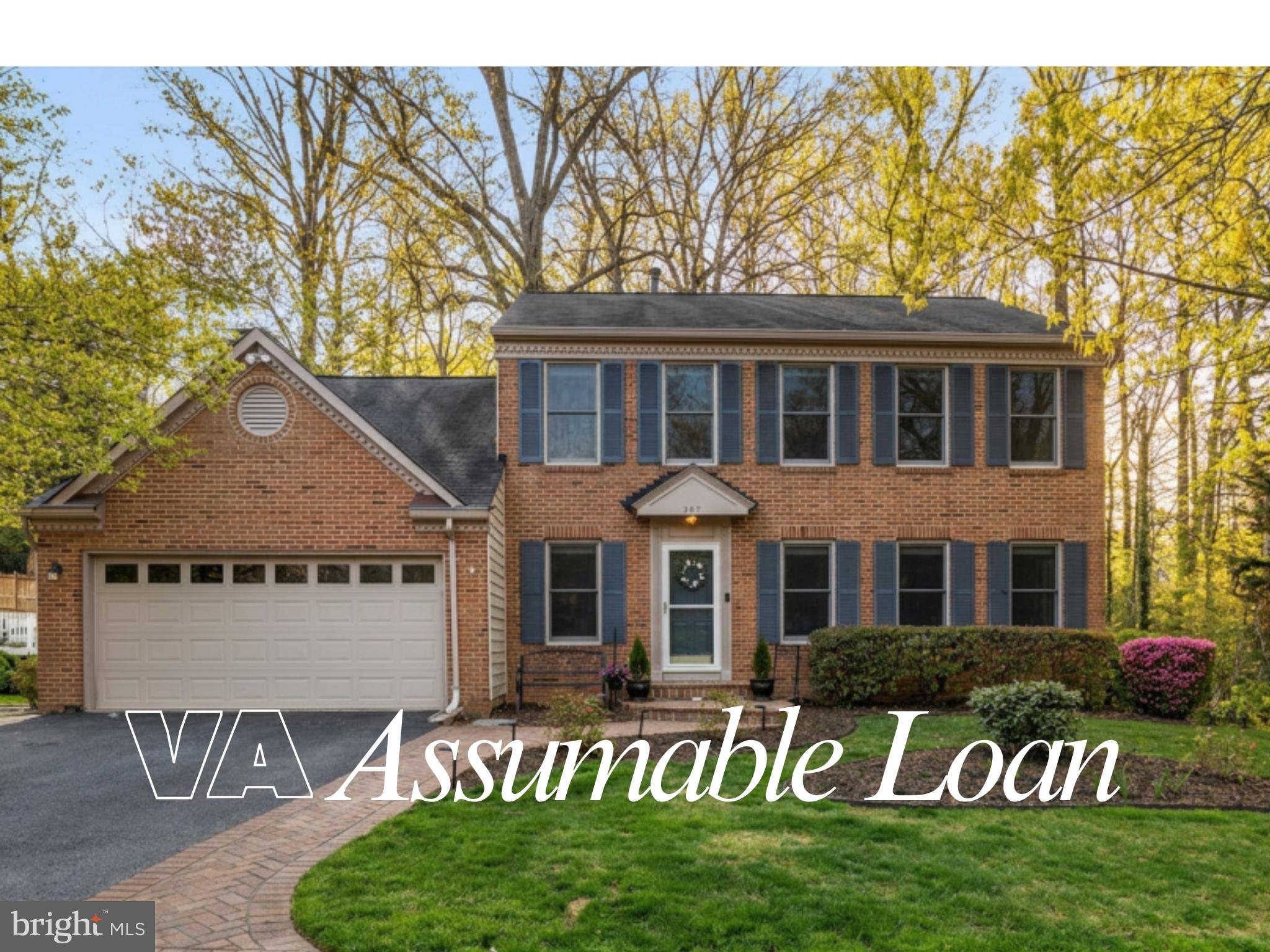VA LOAN ASSUMABLE and PRICE IMPROVEMENT.  Exceptional value for the neighborhood with over 3,700 finished sq ft, updated systems, fully finished walkout basement, and private tree-lined views. VA assumable loan may be available for qualified VA buyers. Contact listing agent for details. 

Tucked into the sought-after Donegal Oaks community, this beautifully updated 4-bedroom, 3.5-bath home offers nearly 3,700 square feet of thoughtfully designed living space. Fresh paint, new carpet, updated flooring, and refined lighting create a crisp, move-in ready feel throughout.

The main level flows effortlessly for both everyday living and entertaining, while upstairs features spacious, well-appointed bedrooms including a private primary suite. The fully finished walkout basement with a full bath adds flexibility for a second living area, guest space, or home office, with additional potential in the utility room.

Backing to mature trees, with protected county land along the side, the home offers a rare sense of privacy and a peaceful outdoor setting that connects seamlessly from the lower level.

Major updates include a roof replaced in 2014, HVAC and water heater in 2017, and most appliances updated in 2023, including a newer dishwasher.

Set within a warm, established neighborhood, this home blends comfort, privacy, and thoughtful updates in a setting that feels both tucked away and connected.