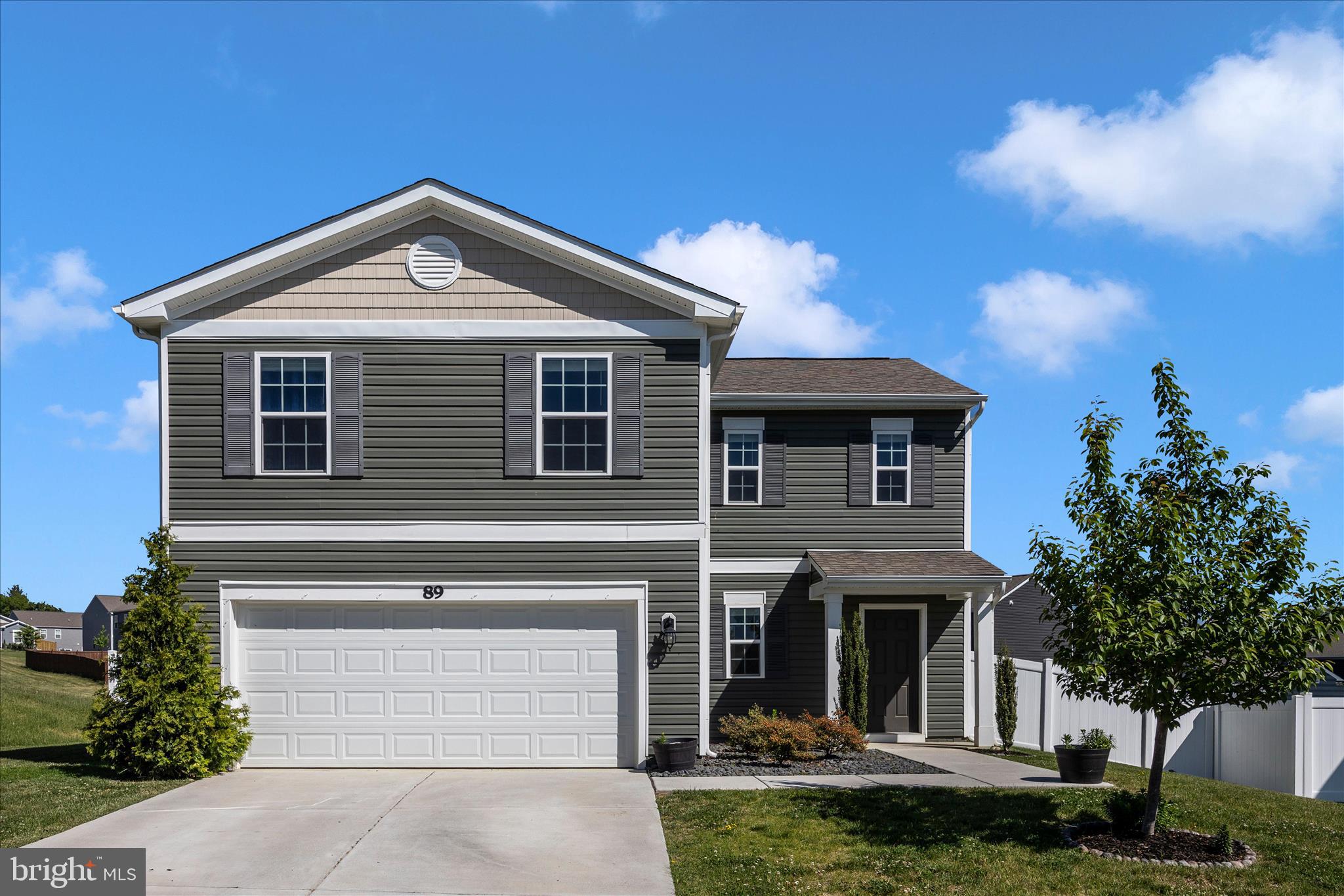 Located in Charles Town West Virginia, welcome to Magnolia Springs, built by DR Horton, one of the nation's largest builders. This 2-story home in just 5 years old and includes 4 Bedrooms and 2.5 Bathrooms with the laundry conveniently located on the 2nd floor. You will love the luxury vinyl plank flooring on the entire main level. The open floorplan with 9' ceilings on the main level, blends the living, dining and kitchen into one comfortable living space. The kitchen has a huge island, shaker-style white cabinets, granite countertops and stainless-steel appliances. The private real yard includes 6' vinyl board on board fencing and a firepit. Magnolia Springs offers convenient access to major commuter routes. Enjoy this attractive home in wild and wonderful, West Virginia.