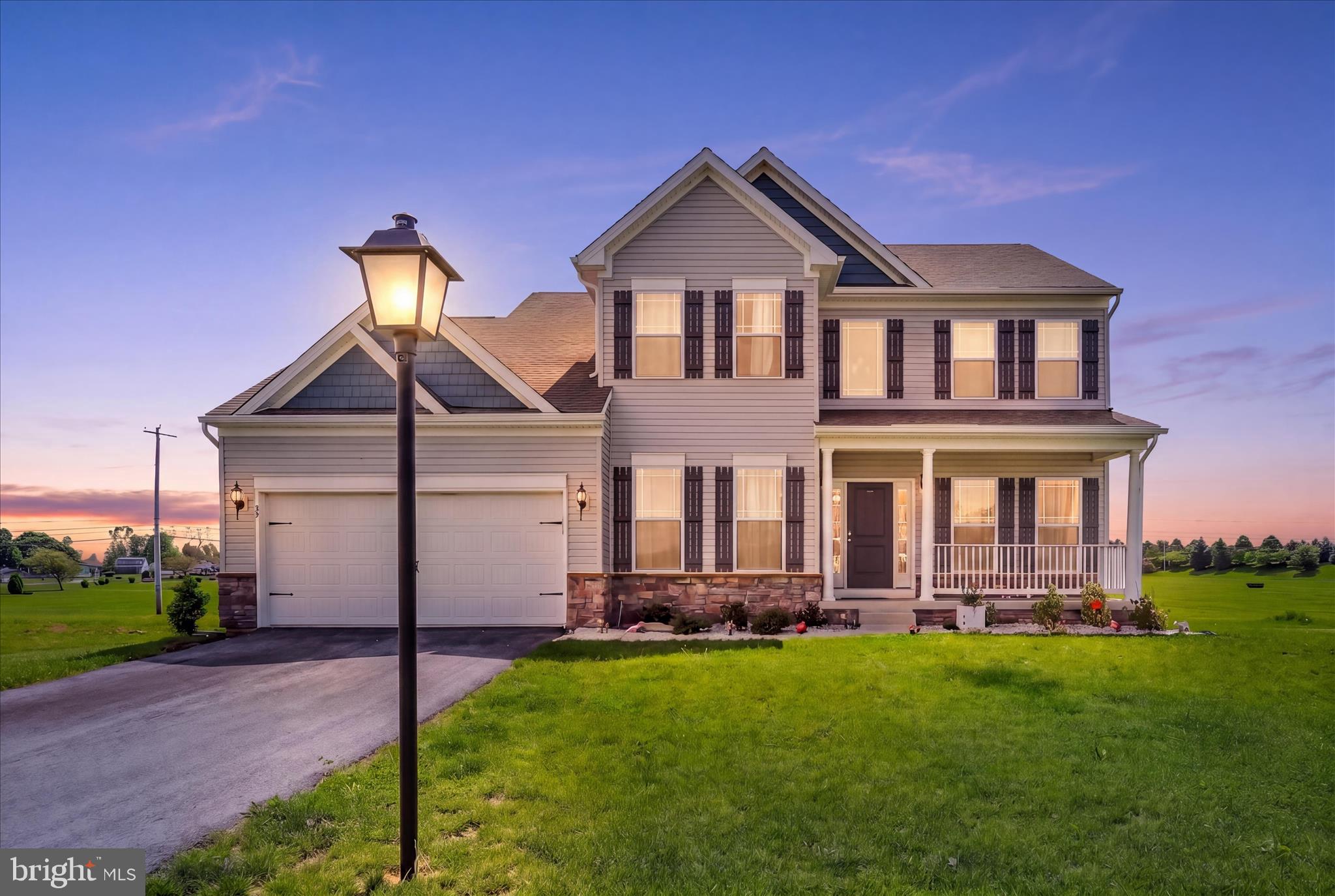 Welcome to this beautifully newly built 4-bedroom, 2.5-bath home, completed in 2023 and now on the market! All four bedrooms are conveniently located upstairs, offering comfort and privacy. This spacious home features a dining area, office room, flex room, living room, and a stunning kitchen with an island perfect for gathering and entertaining. With its warm and welcoming layout, this home is ready for new homeowners to make it their dream home.