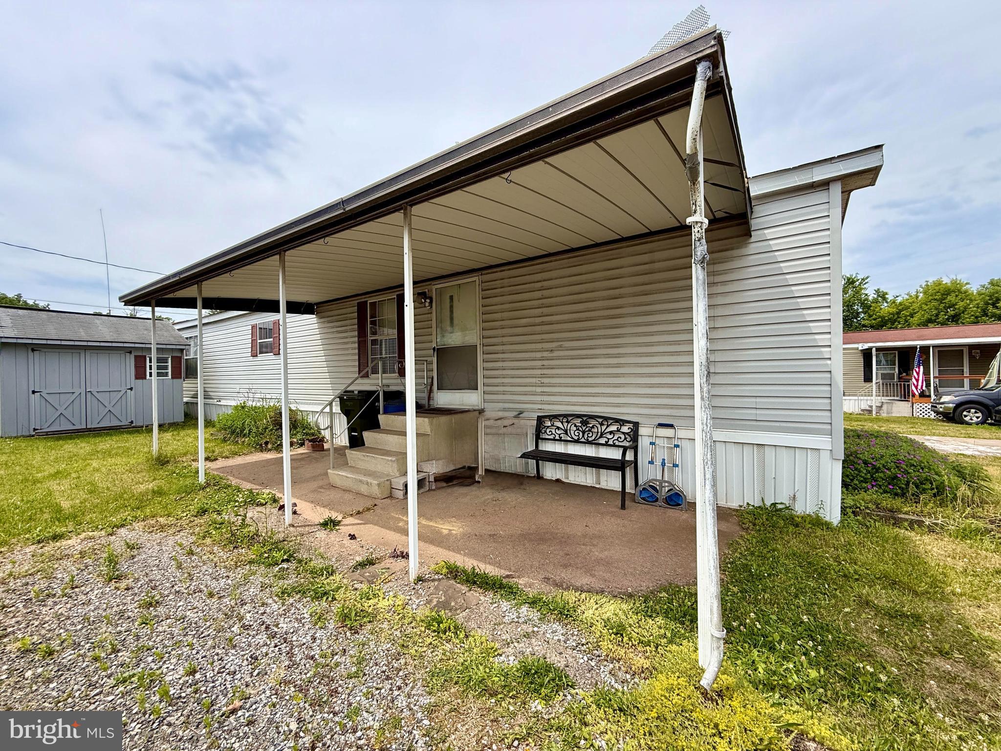 Welcome Home! Don't miss your opportunity to situate yourself in between Reading proper and Pottstown! Now listed in Exeter Township this unit is a really nice single-wide in excellent condition!   As you enter, you can immediately enjoy the covered patio area. Great place for really easy living in a tidy and convenient park community.Not as common to find units in this condition throughout the greater metro Philadelphia area!!! The 2 bedrooms are larger than most bedrooms in other units in this area, and right as you walk in your greeting with an enjoyable a spacious living area, as well as a conjoined kitchen area with plenty of space to spread out, entertain, and enjoy your home! Walmart Supercenter directly across the street for all your home needs, along with many other nearby amenities one would need. (Halfway between Pottstown and Reading(Downtown), this property has everything you need nearby! The shed is well constructed, quite large, and is in very good condition!
Please note:
Interested Buyer Applicants must review park application instructions, and apply for park lot rent BEFORE an offer is accepted. Please email me for park application packet.  
Model is 2000 Redman (manufactured by Tammac Corp.)Appliances stay! (Washer/Dryer/Refrigerator!)
Don’t miss this opportunity!!!
