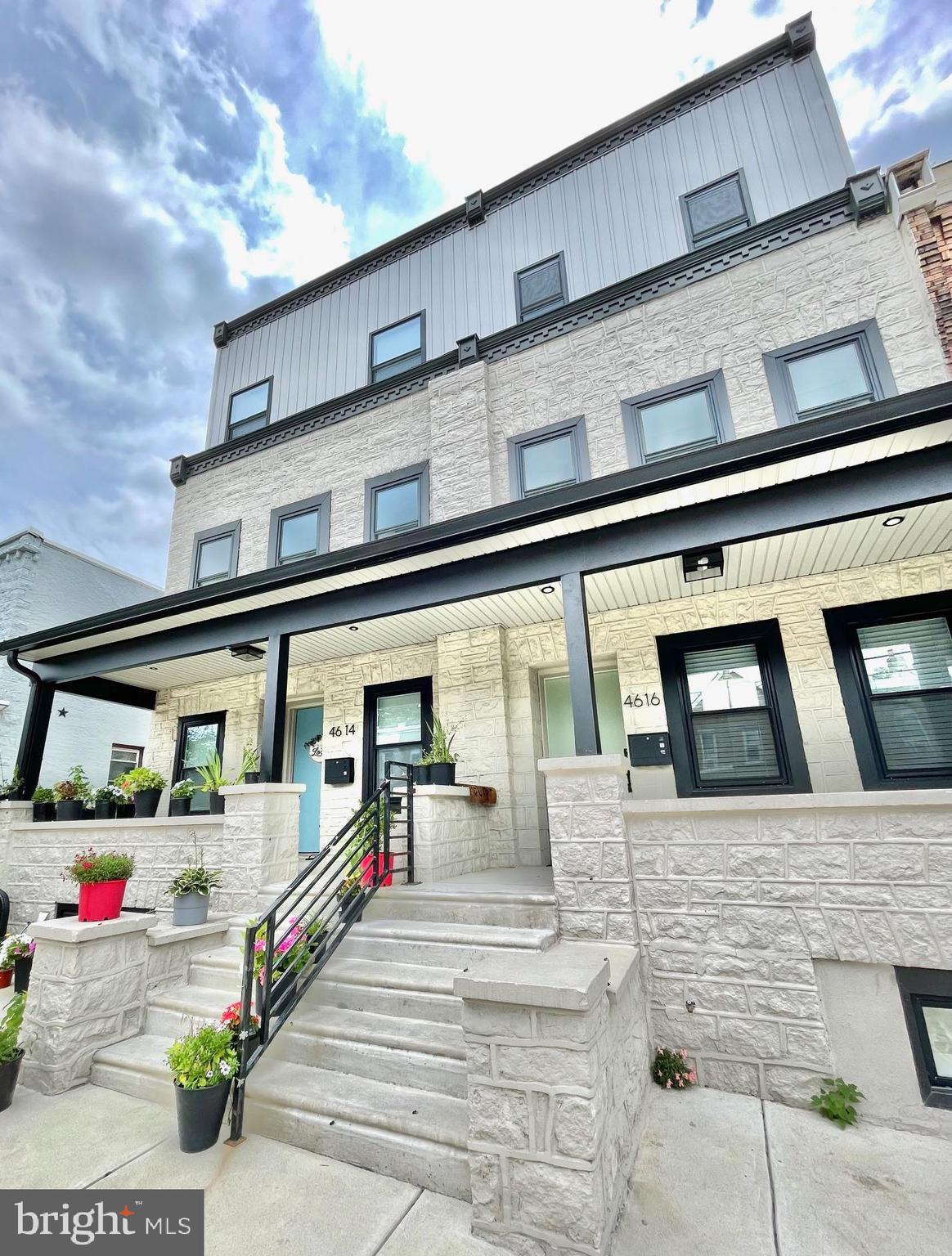 Fully renovated with 3rd floor addition close to new construction!! It features a walk-out basement with the garage in the rear. Easy parking on the street as well. It has 4 bedrooms and 3 full bathrooms with around 2800 finished space.  1st Floor: open floor plan- living room has exposed brick wall adding characters of the space. Spacious kitchen area plenty of cabinets, GE appliances, quartz countertops. Looking out the sliding door, all you can see is green and sunlight!! You will love cooking and spending time in this wonderful kitchen!! Well-built solid metal railing staircase will take you to the 2nd Floor. 2nd Floor features 2 bedrooms and a hall way bathroom also a linen closet. 3rd Fl:  It features a fiberglass deck. It is south facing. You can enjoy your morning coffee there. It also has a separate  AC system to keep you super cool in summer.  Master bedroom has his and hers closets. Master ensuite also has his and hers vanity.  Besides all this living space, you got a walk-out basement with rear garage, a full bathroom in the front. It has very high ceiling.  you can make an extra bedroom, entertainment center, office... anything you like!! Paschall Ave is a nice and quiet Cul-de-sac; yet it is very wide with 2 sides of street parking, right off 47th street and Grays Ferry Ave/ 76 Highway. Very convenient location to go to anywhere.  With newly complete University City part of Schukykill River trail, you can easily take a walk from the 34th Street University Bridge access. Bartram Garden is like in your backyard. Not mentioning Clark Park and all the west Philly living fun!! Do not miss this hidden jam. Check it out and you will fall in love with it!!