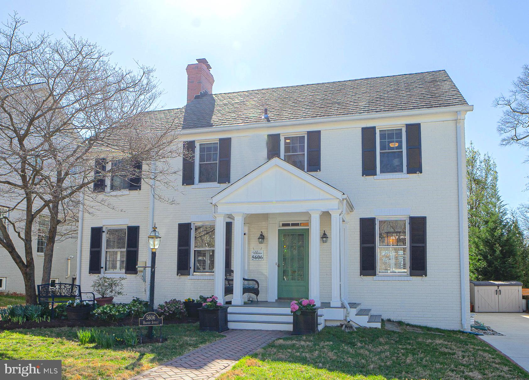 Sunny, expanded and updated Colonial steps from Bradley Hills Elem.  Main level features high ceilings, hardwood floors, gourmet kitchen opening to breakfast room and family room with doors to deck.  Living room with fireplace, dining room, home office & full bath complete the first floor.  Upstairs there are 5 bedrooms, inclusive of primary suite with walk-in closet and luxurious bath.  The top floor boasts home office with built-in bookcases, flex space and huge storage area.  The walkout lower level has a rec room, home gym, powder room & laundry.  Blocks to Suburban Hospital & NIH, easy access to downtown Bethesda and in Whitman cluster.  Great neighborhood with sidewalks & neighborhood park.  Open 3/17 1pm-3pm.
