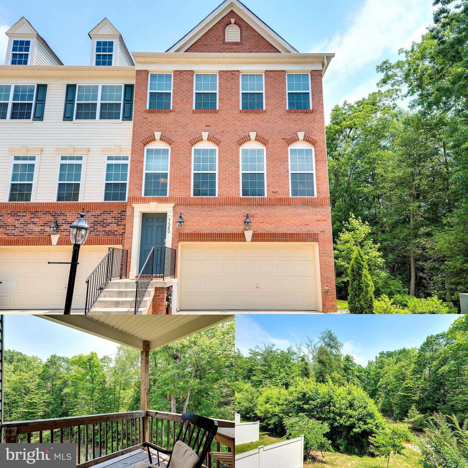 Beautiful (almost new) End Unit TH on a hard to find corner lot w/private wooded views!!! Open floor plan w/2760 sqft* Huge eat-in kit w/42"cabnts, granite, ss applncs, island, covered deck* Master w/soaking tub,sep shower, 2 closets, private balcony* Spacious bedrms & 3rd flr laundry* Large LL rec rm w/covered patio* Enjoy Tanyard Spring amenities... Clubhouse/dog park/pool/gym/tennis & more!!!