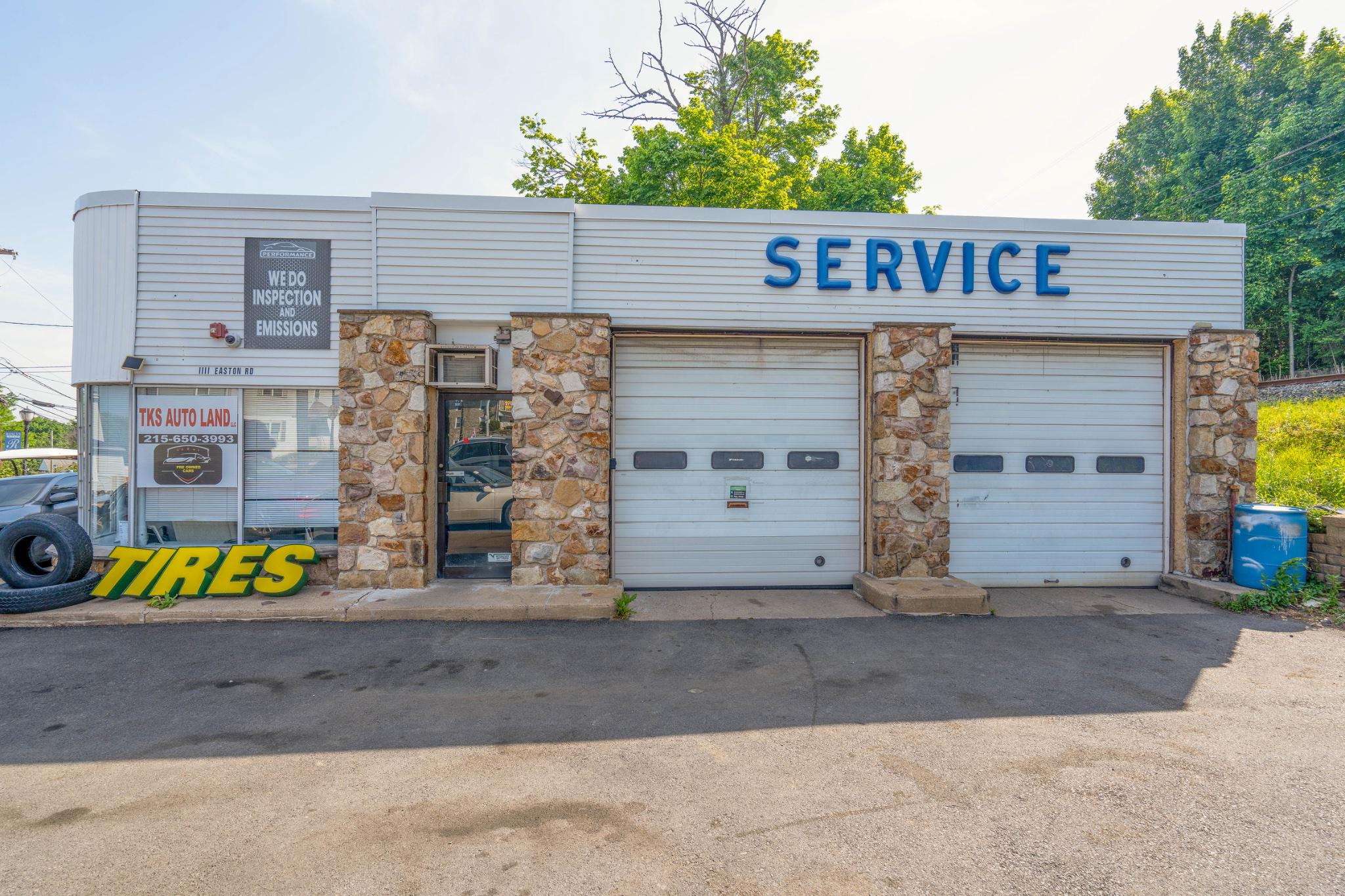 Incredible opportunity to own a well-established auto service center in bustling Rosyln in Abington Township. Property has been operating as an auto service center for decades, and is currently tenant occupied. Property consists of two bay garage with two lifts, office reception area with desk, powder room, and private office space. Ample parking and room for vehicles situated at the northeastern corner of Susquehanna and Easton Roads in Rosyln. Located along a main route with frequent traffic and across the street from the Rosyln train station, the property is situated strategically for an auto repair business. For all showings, contact listing agent directly. Do not contact or attempt to contact tenant.