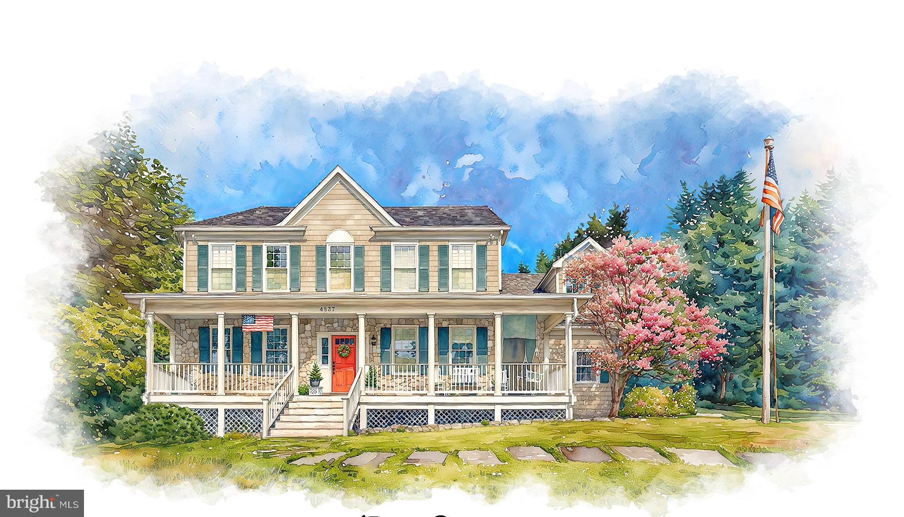 **Open House Sunday, 06/07 from 1:00pm to 4:00pm ** Welcome to 4837 W Street - this home was built for spacious comfortable living and festive entertaining. The wrap around front porch invites you to come and sit a while on a rocking chair or swing before heading inside.  The center hallway provides great flow from every room on the main level with 9 foot ceilings  and crown moldings throughout.  The living room is bright from 6 windows including a bay window and the perfect spot to host guests and refresh their drink from the fully equipped  wet bar with beverage refrig,  sink and marble countertops.   The dining room is ideal for more formal meals while the eat-in kitchen is the hub of the house, overlooking the backyard with lovely landscaping and hardscaping, family dinners will be easily prepared from the gourmet kitchen (Double oven Thermador gas cooktop and SubZero refrigerator).  A center island has extra seating for quick snacks or homework.  The hallway tucked between the dining room and kitchen leads to the mudroom with built-ins for coats, backpacks, sports equipment and more and leads to the 2 car garage. Just off the center hall is the coat closet and powder room.  The family room adjoins the kitchen and is outfitted with a gas fireplace with built-ins on either side as well as sliding doors to a spacious screened porch.  With both a dining area and living area, this porch will provide year round space for entertaining or cheering on your favorite sports teams.  Skylights bring in added light and exposed beams add to the character.   Entertaining a big crowd?  No problem, just outside the screened porch is a patio with a built-in gas grill, refrigerator, long counter and a serpentine stone wall with woodburning fireplace and bench seating with plenty of room for your guests.  A waterfall and pond provide the soft sounds of nature and attracts blue birds and cardinals among other feathered friends.  The second floor has the primary suite PLUS three more good sized bedrooms with two full baths .  The primary suite has his and her custom closets and a spacious full bath with soaking tub, separate shower, double vanity and heated tile floor.  There is a laundry room with custom shelving and built-ins as well.  The lower level provides additional living space with a large open family room with gas fireplace, built-ins and access to the backyard, an additional kitchenette with refrigerator, dishwasher and microwave plus cabinets and a breakfast bar.  Two additional rooms can be used as needed - bedroom with adjoining full bath, office, gym - whatever suits you.  There are several storage closets on this level as well and the utility room with storage space.  This well cared for and fully updated home is move-in ready.  Additional features include - 2 zone heat/ac, heated tile floor in primary bath, additional refrigerator and freezer in garage, Pella windows and doors.  Built-in speakers throughout the first floor (including surround sound in family room), primary bedroom and bath plus lower level tv area; freshly refinished wood floors on 1st and 2nd floor; all 4.5 baths completely renovated within the past 3 years; crown molding on 1st floor; walk-in pantry.