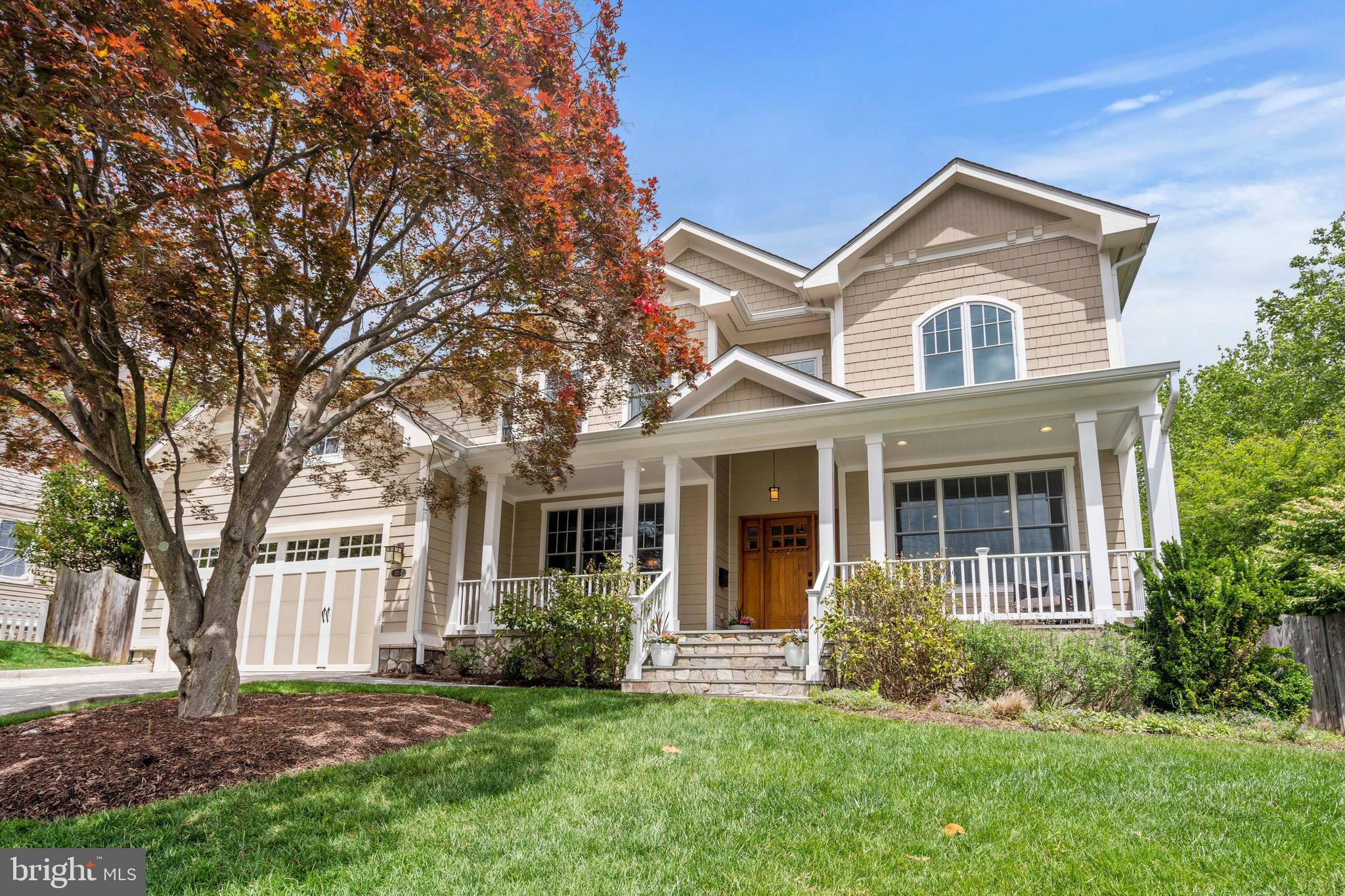**Quality built by A&N Builders in 2012 and well sited on a quarter acre lot, this home has been polished and buffed for the next owner who values space, location, and thoughtful design--and a short walk to Discovery ES, Williamsburg MS and playing fields**Front porch entry to inviting foyer with living room or another office to the right and dining room to the left**The office has a coffered ceiling, built-ins and calming view of trees**The family room--with fireplace--flows into the breakfast room with doors to the patio and expansive back yard surrounded by mature trees and shrubbery**The kitchen is centered on a large island with prep sink and offers a gas cooktop with range hood vented to the outside, double wall ovens, double dishwashers, and  walk-in pantry.  A  butler's pantry is off the dining room, and a mudroom leads to the oversized two car garage**A powder room completes this level**Upstairs, the primary bedroom has a sitting area by the gas fireplace, tray ceiling, fitted walk in closet and bathroom featuring two vanities, oversized shower, and soaking tub**The second bedroom has a private bathroom and step in closet while the third and fourth bedrooms have walk in closets and share a bathroom**A laundry room with cabinets and folding counter is on this level along with an open area for computer or Lego table**Downstairs, the large rec room is brightened by all windows and has a door  opening to the level fence rear yard. There are areas for ping pong, pool, or foozball along with play space and relaxing**The open media room has built-ins and could also be used for a gym or another office**The fifth bedroom has a fitted walk in closet and bathroom**A large utility and storage room are on this level and there is another storage room off the garage**Gleaming wood floors on two levels and fresh paint render this home in true move-in condition**Easy access to Washington, government, business, and military centers, Tuckahoe Park, East Falls Church Metro, Tysons, and Dulles Tech corridor**Whether commuting to work or working from home, you will appreciate this lovely home**