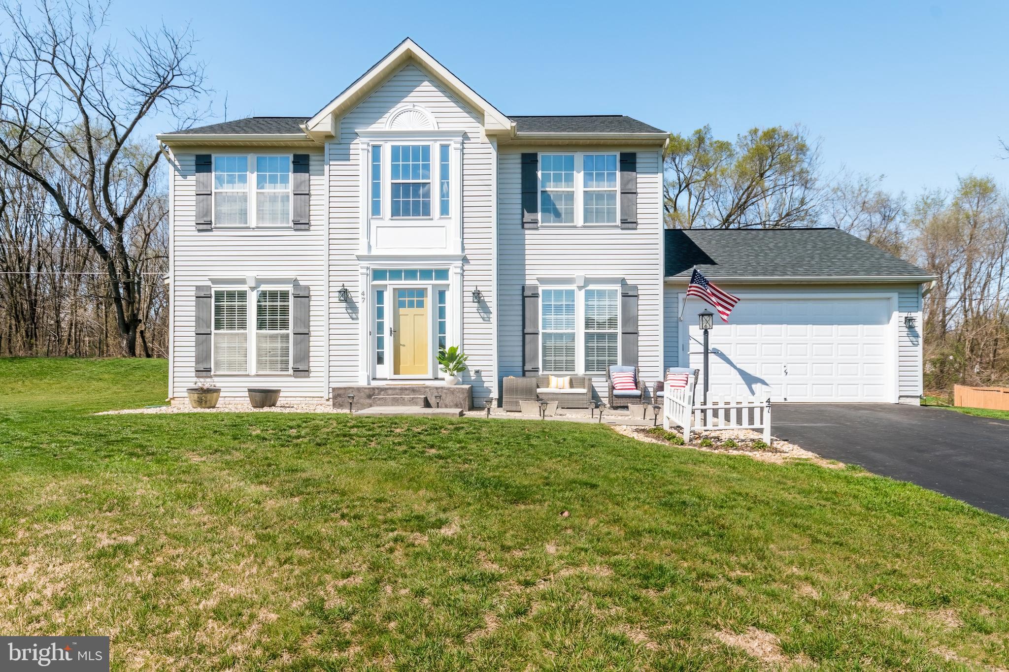 Welcome to 47 Polo Court, located on a quiet cul-de-sac in the desirable Breckenridge neighborhood.  This lovely single-family owned home has been well maintained which is evident the moment you arrive to this property.  The front walk leading to this home has a paver patio where you can start your day watching the sunrise with a cup of coffee or relax and unwind from your day in the evening.  Step inside through the cheery yellow door to the main living level of this home where you are greeted by the bright and airy foyer, with a home office to the left and formal dining room to your right. Down the hall. you will pass the main floor half bath, and further down is the eat-in kitchen and main level-family room.  The upper level contains the large primary suite with ensuite and walk-in closet. Also, on this level are two additional bedrooms, a full bath and large hall/landing that would make a nice study area or reading space.  The lower-level is fully finished with large-open space that could be a secondary family room, play space, or whatever your imagination can dream up.  This level has another full bath, oversized laundry room as well as large storage spaces. Step through the patio doors off the main level and welcome to your backyard oasis.  The large paver patio with gazebo will be great for alfresco dining or barbecuing and entertaining with friends and family.  Make your appointment today, so that you can start making your memories on Polo Court.