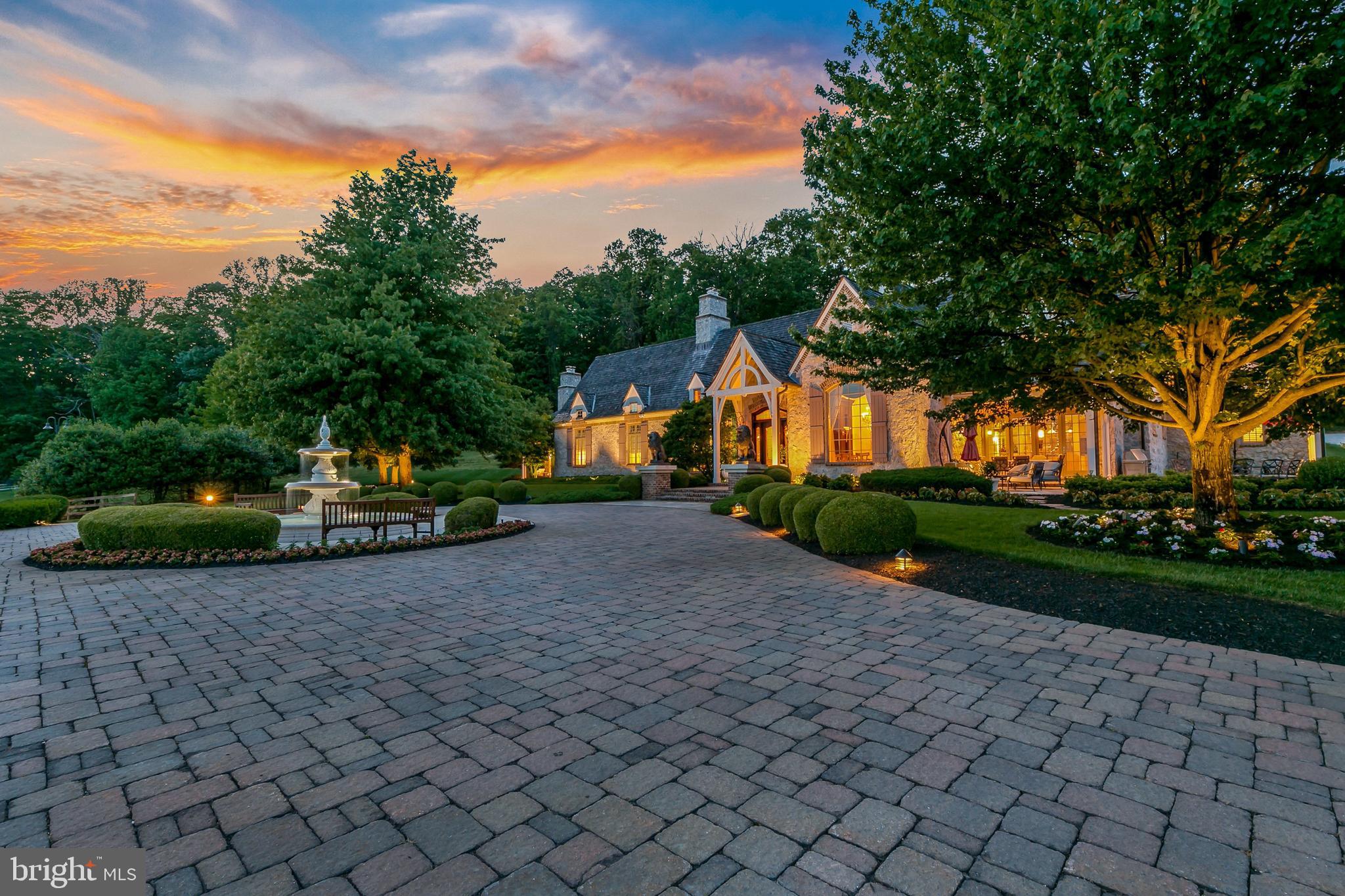 Grandview (circa 2003) – Everything about this 80-acre country estate reveals its bespoke origin. Absolute privacy was paramount, leading to a home that is invisible from the road. Parcels in the Maryland countryside were scoured for a decade before this specific grouping was chosen and assembled. At almost 600’ high in the Belfast Valley, the views are arresting. From the flower gardens right outside your doors - cultivated to attract certain species of butterflies - through the majesty of the Greco-Roman fountain - quenching the thirst of native birds – through the endless topography of gently rolling hills - in every color of sun-kissed green – in all directions – lies a veritable feast for your senses. You have never seen a vista this far-reaching, heard nature this deeply, or consumed the beauty of Maryland’s countryside quite like this. That’s why this property is called Grandview. The selection of the land was just the beginning of the curation process. Every aspect of the 9,000 square foot main home was custom-made. The region’s very best builder was brought to bear. Every cubic foot was imagined with the most maniacal attention to detail, gathering the most lavish and exotic of materials from all corners of the world, and calling for the most creative inspiration and execution of the skilled craftsmen and artisans assembled - all to construct such a masterpiece. And from its perch atop the grandest, natural spectacle in the Sparks countryside, a most profound sense of peace is yours. Complimenting the manor house is a charming Cottage (2BR/2BA, approx. 2,000 SF) for overflow family and friends, a Tenant House (3BR/2BA, approx. 2,000 SF) that is currently home to caretakers of the property and a Barn Complex, with ample room for grand entertainment … or farm use. 40+ acres of fenced pastures and tillable fields. Two separately deeded parcels with additional subdivision potential. The property is not encumbered by any conservation or preservation easement. If you’re looking for more than your ‘typical’ lovely Maryland estate - if you’re looking to transcend adjectives - this is The One.