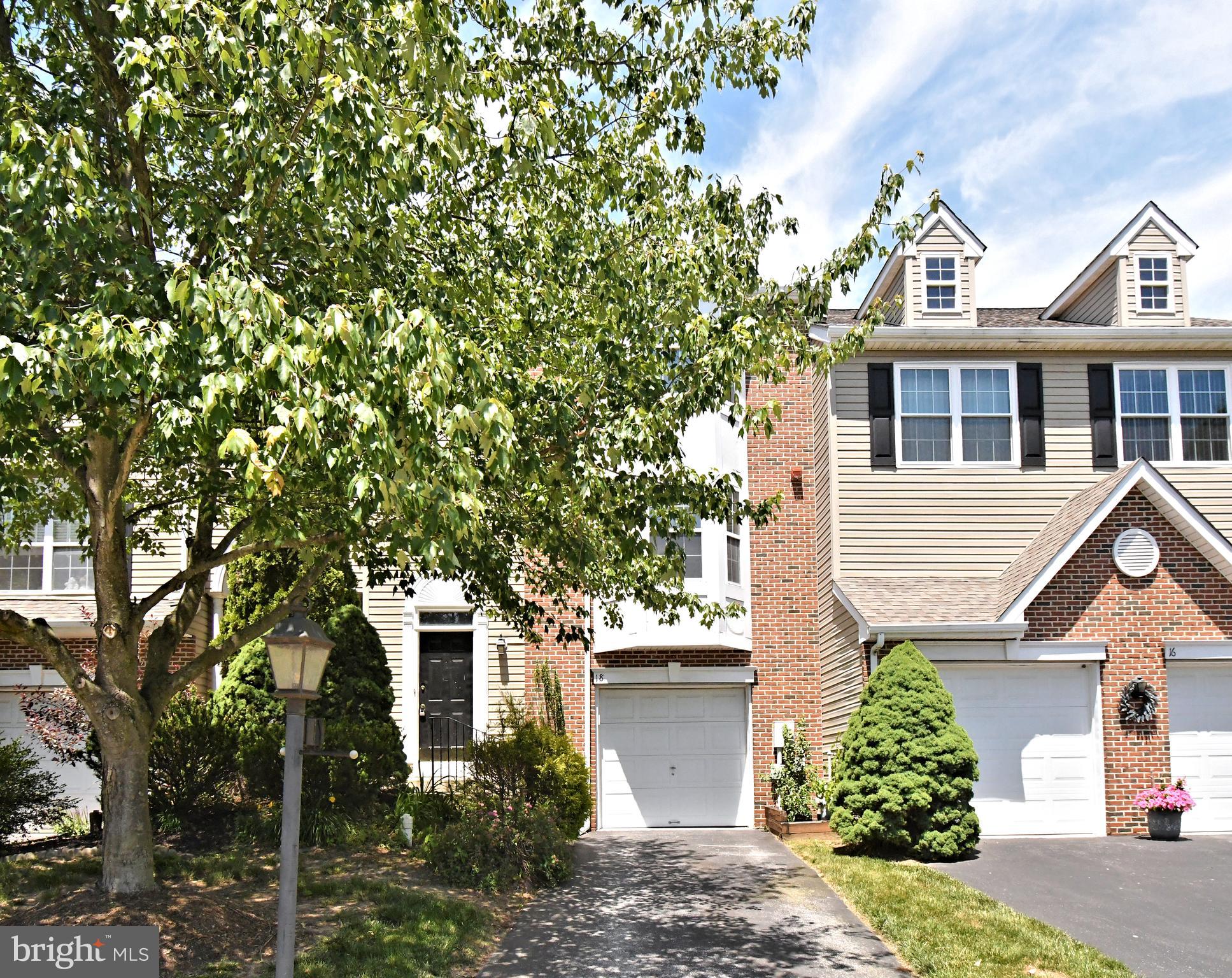 Welcome to this highly upgraded 3 BR 2,5 BA 1 car garage townhome in the very popular neighborhood of Hunt Club!  Highly regarded Spring Ford Area schools and 15 minutes drive to King of Prussia!  Upon entering, you will be greeted with a bright two-story foyer and BRAND NEW neutral paint throughout the home. On the main living floor, you will find an open living and dining area made for easy living and entertaining. BRAND NEW LVP Floors and recessed lighting in this area. Adjacent to that living space is a well-appointed bright and cheerful large eat-in kitchen with stainless steel appliances, tile backsplash and plenty of recessed lights. BRAND NEW Stainless Steel Gas Range and BRAND NEW Stainless Steel French Door Fridge with plenty of cabinets make cooking a breeze, Convenient Breakfast area and pantry space for additional storage and a powder room complete the first floor. Enjoy your summer gatherings in the large sized newly stained wood deck overlooking nice backyard.  On the second level, you will find the primary bedroom w/ engineered wood floors, cathedral ceilings, ceiling fan, a spacious primary closet and a upgraded Master Bath with tiled standing shower and upgraded vanity. Two other bedrooms with ceiling fans share an updated hall bath with bath tub. Convenient laundry area in this level. Finished basement that can be used for a fourth bedroom/office/play area/gym/ additional family room with recessed lighting. Access the backyard from the basement area.  Newly painted one car oversized garage with extra storage space and a newly sealcoated driveway with additional parking. Convenient cul de sac common parking area nearby. Minutes to Rt 422, Rt 363, Rt 202, PA Turnpike and numerous employers like SEI, Pfizer etc. 15 minutes to King of Prussia and King of Prussia Mall for shopping, dining and entertainment. Convenient 5 minute drive to Wegmans and Providence Town Center. HOA handles common area maintenance, snow removal, lawncare and trash. What are you waiting for? Move right into this move in ready townhome to enjoy summer and in time for next school year!