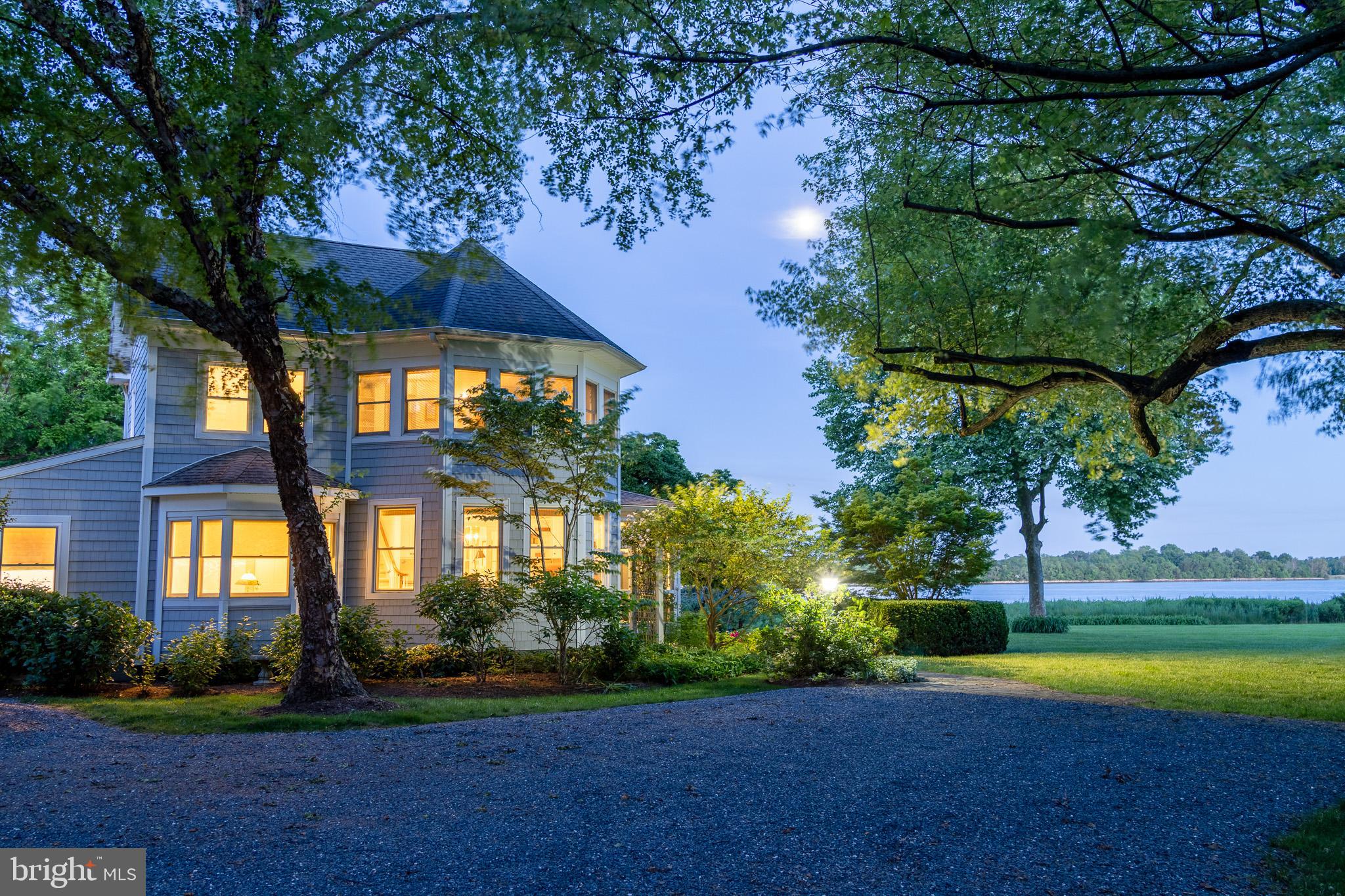 Price reduced! Stunning views of the Miles River! This is one of Talbot County's premier waterfront lots.with over 500 Ft. of mostly protected waterfrontage.  The historic home was been completely remodeled yet kept its historic charm. This was once the home of world renowned opera singer John Charles Thomas in the early  20th century.  Upgrades  include Geo thermal heating and cooling, large primary bathroom, first floor bedrooom with full bath and sitting room, Gorgeous hardwood floors and a  first floor office. The open floor plan is ideal for entertaining or just enjoying your family while you cook.  This home is filled with plenty of natural light from the oversized energy efficient windows.  Ceiling height on the first floor is 10 Ft. also adding to the bright and open feeling. The large screened porch overlooking the waterfront is perfect for relaxing with a good book and a glass of ice tea. The thoughtfully designed  flowering plants and trees add to the tranquil ambiance of the 3.5 acre lot. These owners have added a beautiful heated ,  gunnite pool with separate spa , fountain and outdoor entertaining area.  At the waterfront there is a gazebo and firepit for star gazing nights.  Diamond Back Cove road provides the perfect entrance with flowering trees , historic barns and stunning estate homes. This one must be seen in person to fully appreciate.