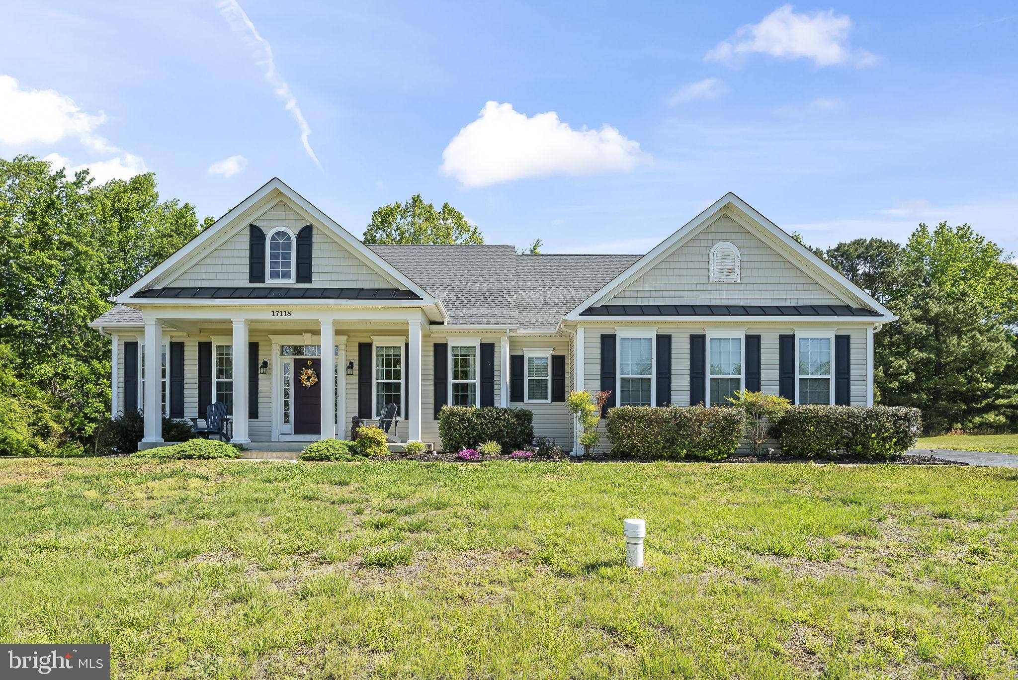 Welcome to 17118 Sweetwater Ct—a place where you can truly settle in and feel at home. This beautifully maintained Troville model by Wilkerson Homes offers the perfect blend of timeless style and modern comfort without the wait or added expense of new construction. Step inside to a stunning great room with soaring cathedral ceilings, creating an open and inviting space ideal for gathering with family and friends. The dining room features chair rail and crown molding, adding a touch of elegance for both everyday meals and special occasions. The kitchen is as functional as it is stylish, with granite countertops, hardwood and luxury vinyl tile flooring, and ample space for cooking and entertaining. The owner’s suite provides a peaceful retreat, complete with a tray ceiling and a spa-inspired bath—perfect for unwinding at the end of the day. Two additional bedrooms offer flexibility for guests, a home office, or hobbies. Downstairs, the full unfinished basement spans the entire footprint of the home and includes a walk-out to the backyard, offering endless possibilities for future expansion. Situated on over an acre, the level, fully fenced backyard is just as impressive. Whether you envision a garden, firepit, play area, or simply a place to relax and enjoy the open space, the possibilities are wide open. This is more than just a home—it’s a lifestyle upgrade. Conveniently located near shopping, restaurants, healthcare facilities, and recreational opportunities, 17118 Sweetwater Ct truly has it all.