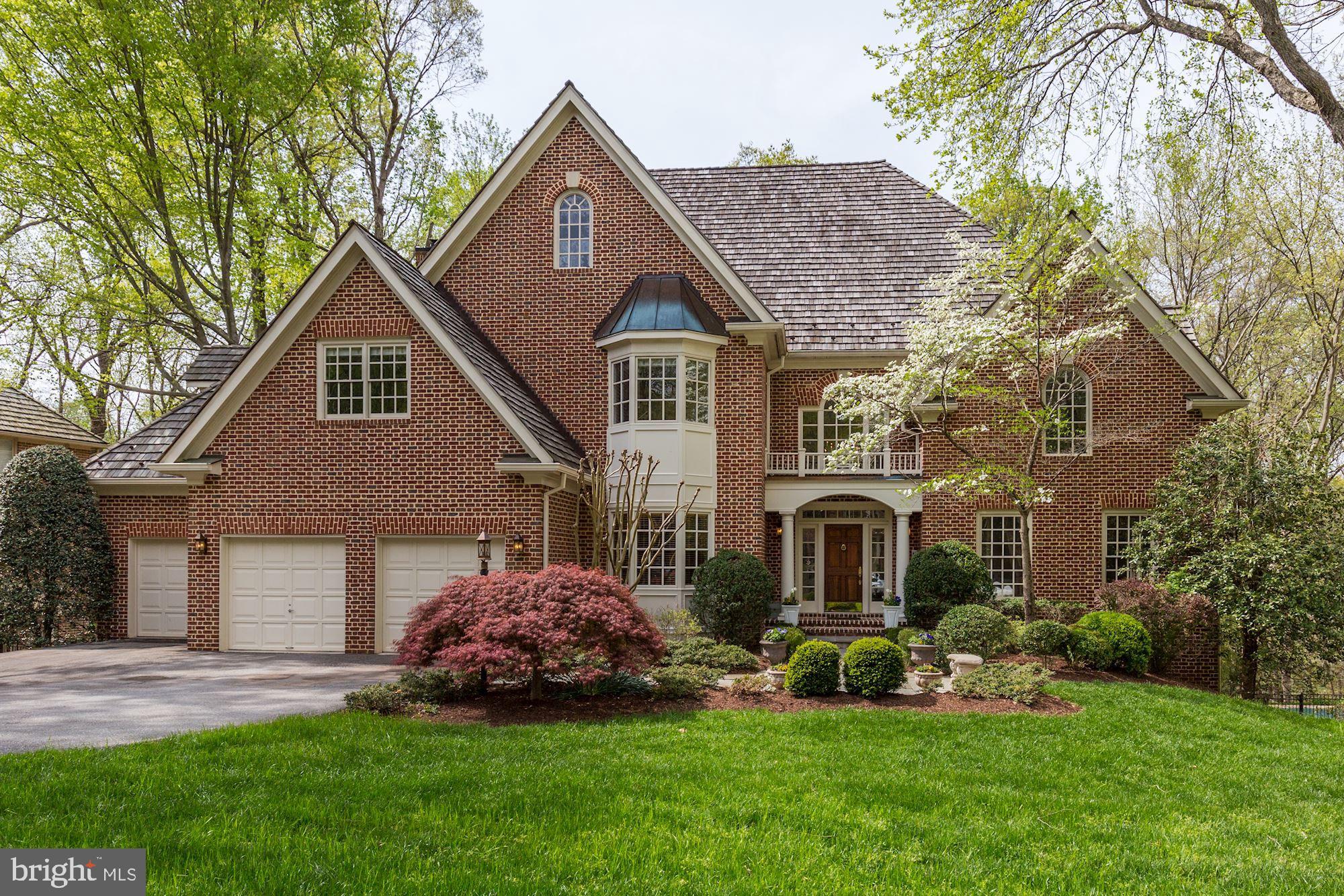 Spectacular CUSTOM home designed by Richard Leggin and built by Frank Bell.  It's been totally updated from top to bottom and the finishes are some of the best I've seen.  Chef's kitchen to die for, master bath nicer than the Ritz Carlton, on and on.  Backing to parkland and conveniently located in Bethesda, this gorgeous home is just minutes to Georgetown, VA, the Beltway and more.  Priced to sell quickly, as homes this beautifully updated and maintained do not last!