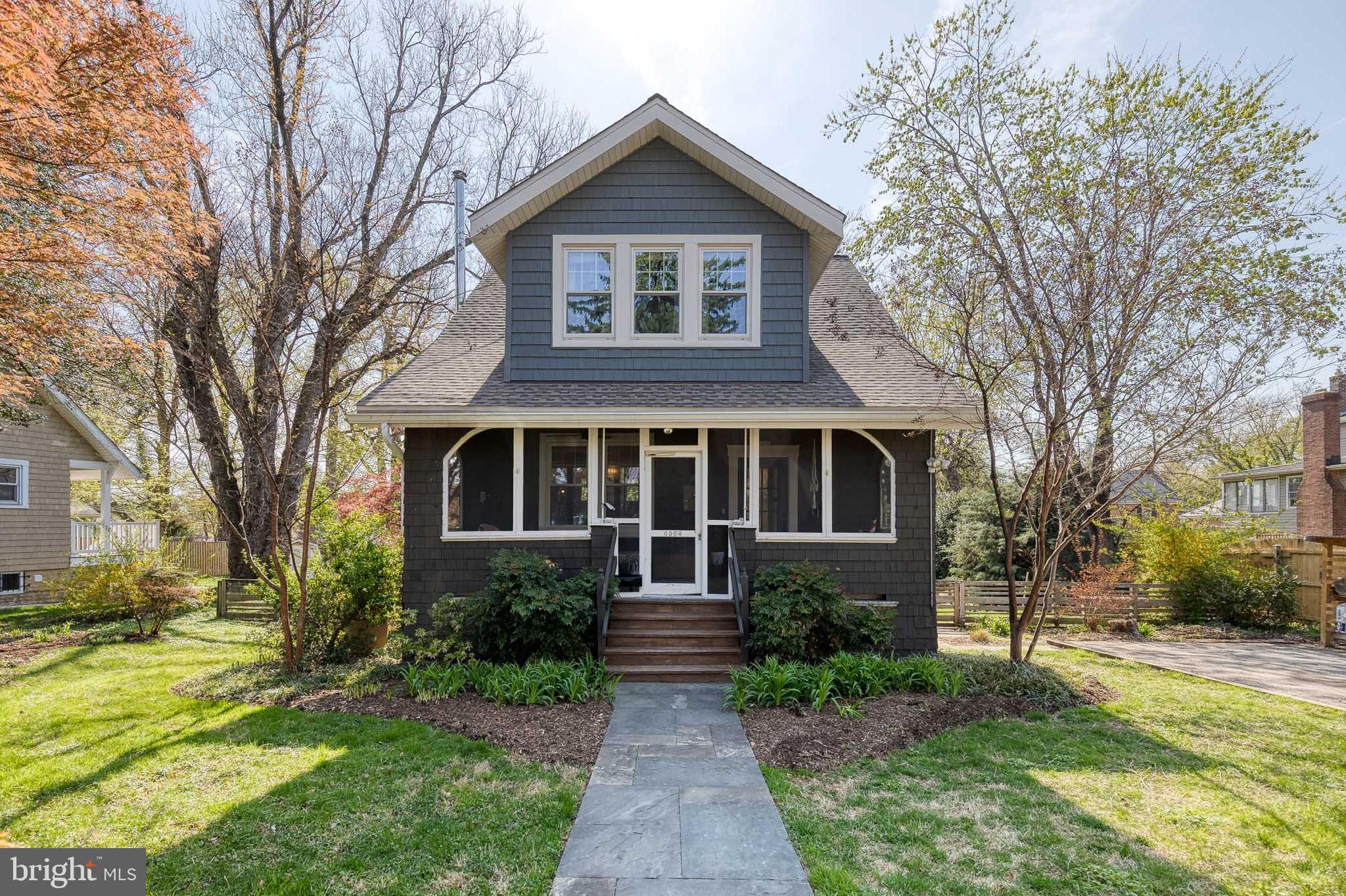 OFFER DEADLINE CHANGED Friday 4/18 at 7PM!! Tucked away at the end of a quiet cul-de-sac in highly desirable Lake Walker/Cedarcroft, this charming cedar shake bungalow sits on one of the neighborhood’s largest lots. From the moment you step onto the bluestone path and through the spacious screened-in front porch, you'll feel the home's warmth and character. Inside, original details shine—from restored leaded glass windows and curved walls to beautifully preserved white oak floors. Thoughtful updates include a cozy wood-burning stove (2023), a main-level half bath (2018), and a tastefully renovated kitchen with quartz counters, solid wood cabinetry, subway tile backsplash, dual-fuel range with custom hood, new hardwood floors, and a fridge replaced in 2016. Upstairs offers three comfortable bedrooms and a full bath with original cast-iron tub, while the partially finished basement (2023) adds flexible living space with a den, office, new flooring, windows, and laundry with a 2024 washer. The backyard is a true retreat, featuring a large deck, bluestone patio, large shed/workshop, self-sustaining pond, lush gardens, and a fully fenced yard. Enjoy outdoor living at its best—ideal for gatherings under the stars. Recent upgrades include a private paved 4 car driveway (2017), new roof (2020), gutters (2019), hot water heater (2018), and cedar siding freshly stained (2022). Lake Walker is more than just a place to live—it's a warm, walkable community where friendly neighbors are often out strolling or organizing casual get-togethers. With its perfect blend of charm, updates, and community spirit, this home is a rare find.