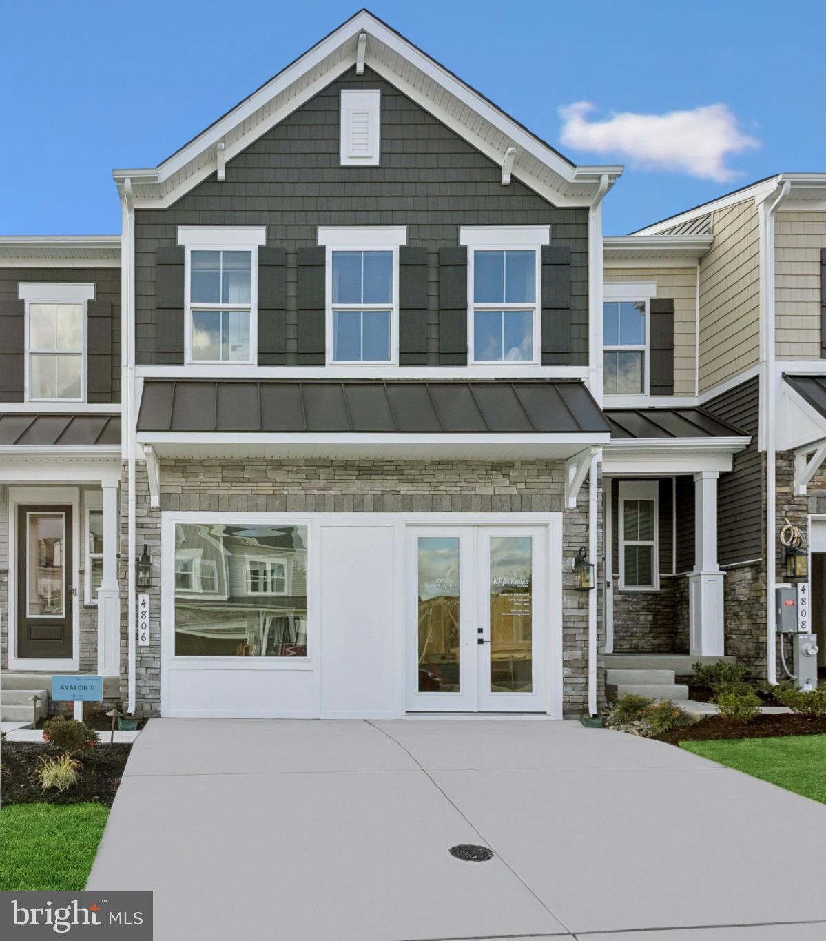 EXCITING NEW COMMUNITY AND NEW VILLA-STYLE TOWNHOME FLOORPLANS***THIS AVALON II FEATURES:  Charming Farmhouse-style kitchen with upgraded cabinets,  quartz countertops, ceramic backsplash, large island with pendants above --  overlooking a sun-drenched great room, dining area, and deck.  Two-car garage leading into HovHall and walk-in pantry; Tranquil primary suite featuring gorgeous tray ceiling treatment, massive bath with freestanding tub, and large walk-in closet; Laundry room and Stuff of Life room to help keep your home clean and organized located conveniently near bedrooms
Versatile loft space off bedrooms 2 and 3; Basement with unfinished storage spaces and finished recreation room, den/BR with walk-in closet, and full bathroom with walk-in shower.
***This new community features:  Connectivity, convenience, and comfort are key in this stunning community of villas, centrally located in prime Perry Hall.  RENDERINGS/PHOTOS ARE REPRESENTATIVE ONLY AND MAY SHOW UPGRADES AND/OR OPTIONS.  PRICES AND TERMS SUBJECT TO CHANGE.  BY APPOINTMENT ONLY EXCEPT DURING OPEN HOUSE